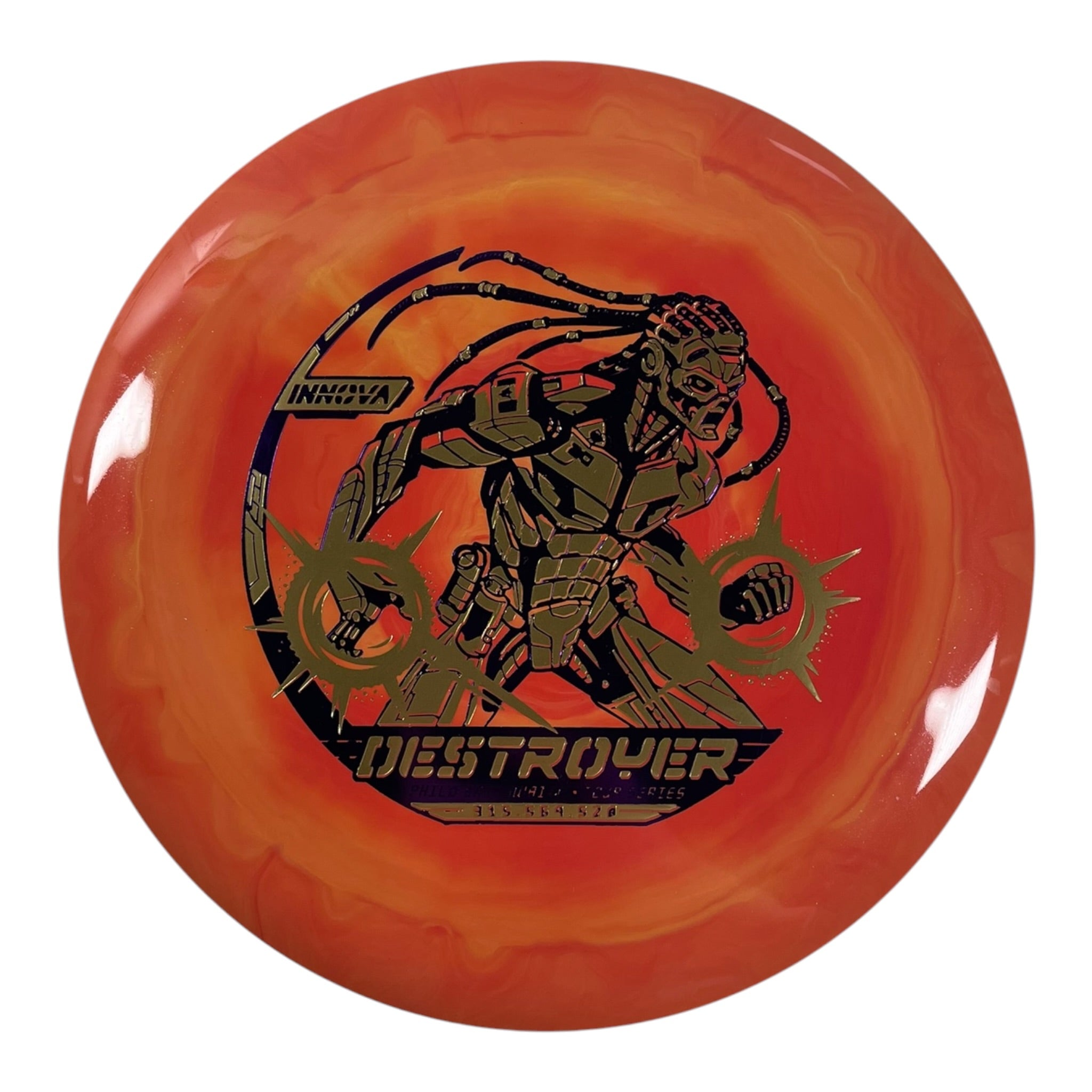 Innova Champion Discs Destroyer | Swirled Star | Orange/Purple/Gold 168g (2026 Philo Brathwaite) Disc Golf