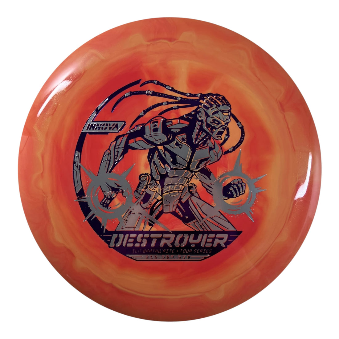 Innova Champion Discs Destroyer | Swirled Star | Orange/Purple/Silver 168g (2026 Philo Brathwaite) Disc Golf