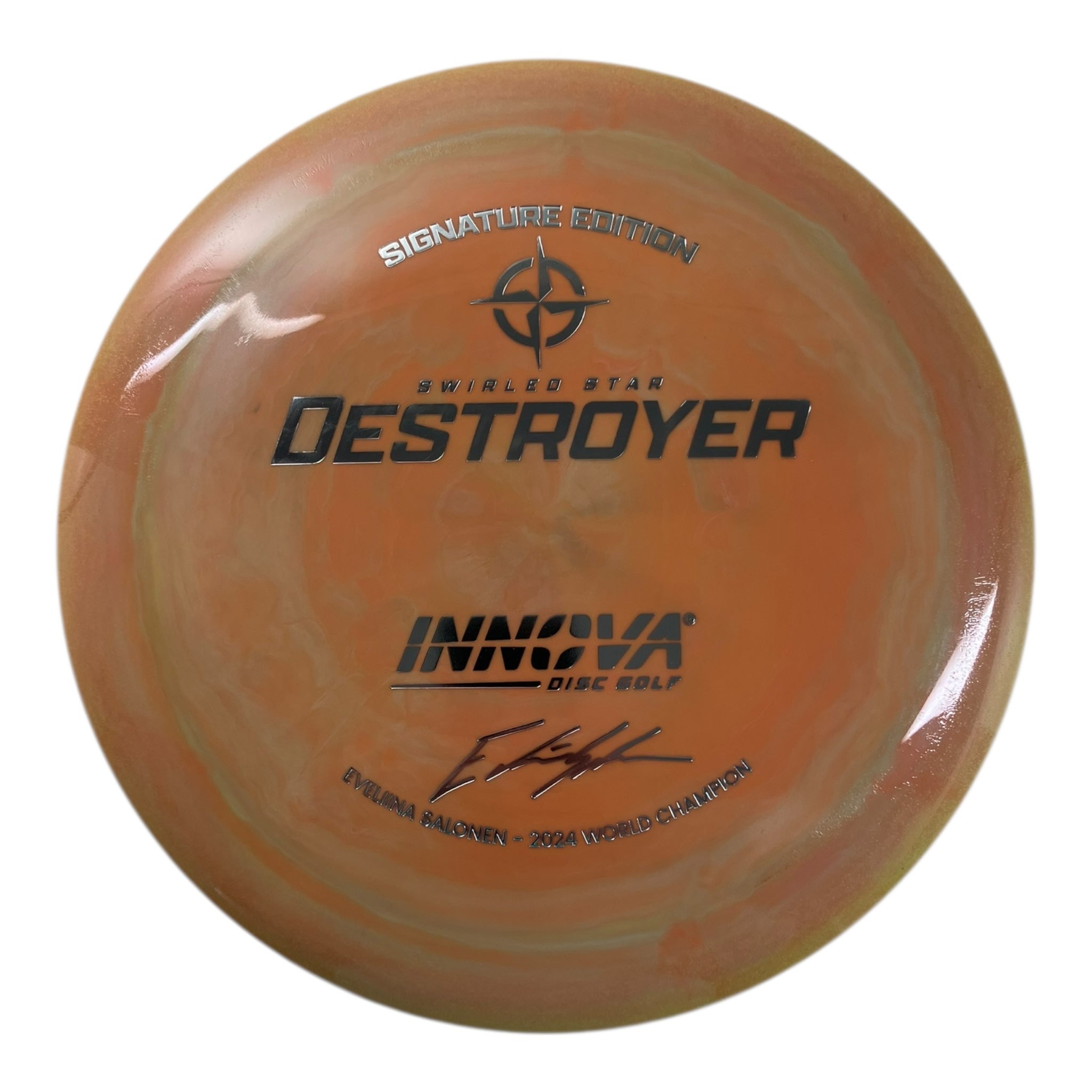 Innova Champion Discs Destroyer | Swirled Star | Orange/Silver 169g (Eveliina Salonen) Disc Golf