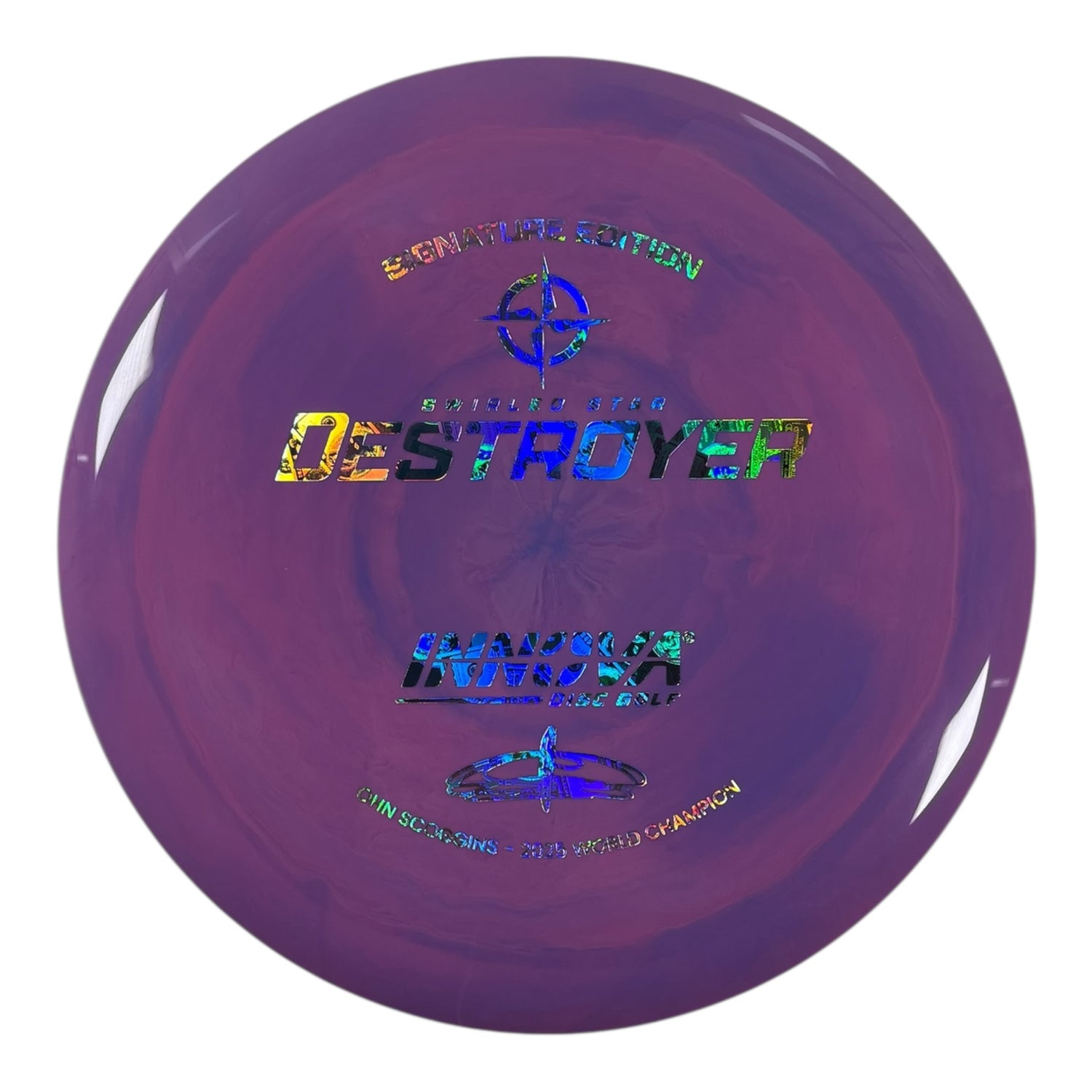Innova Champion Discs Destroyer | Swirled Star | Pink/Money 175g (Ohn Scoggins) Disc Golf