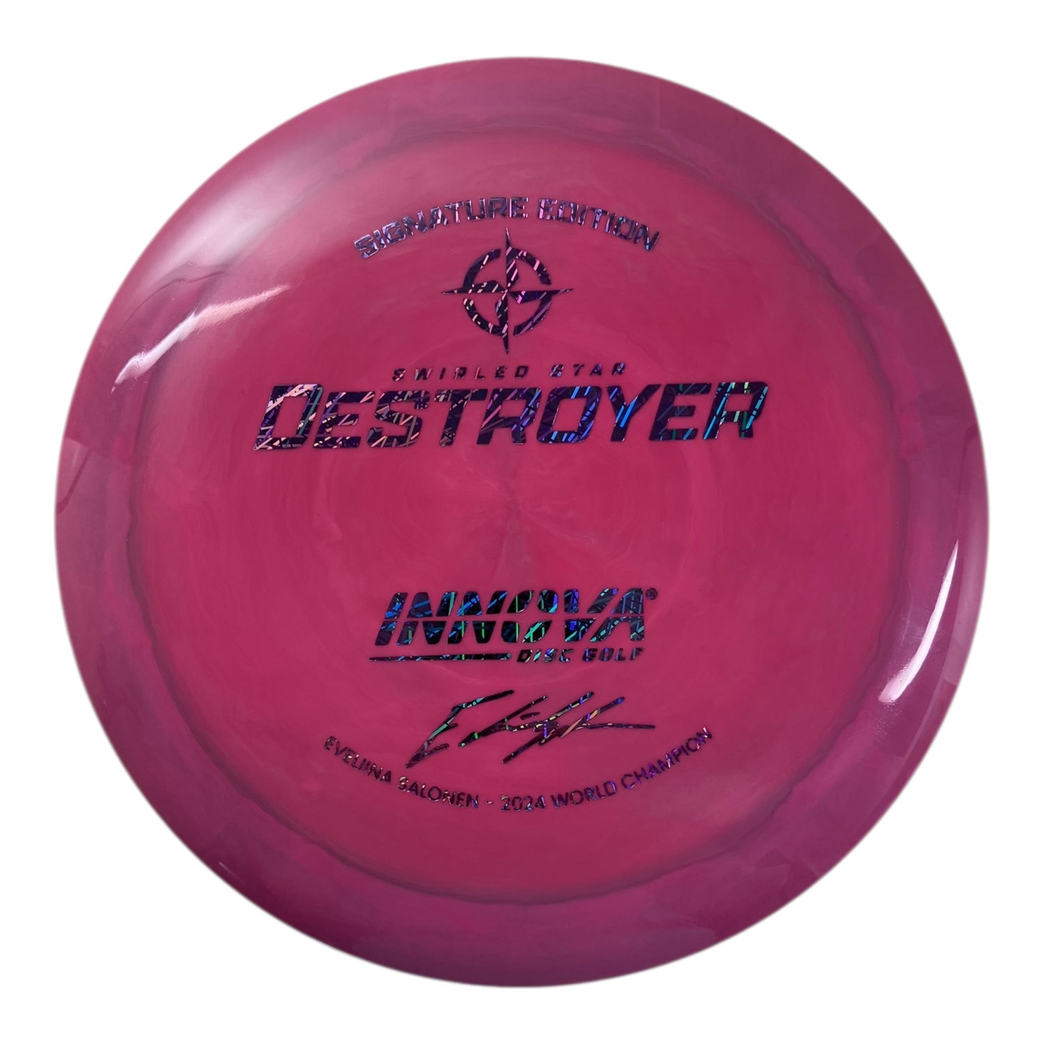 Innova Champion Discs Destroyer | Swirled Star | Pink/Purple 172g (Eveliina Salonen) Disc Golf