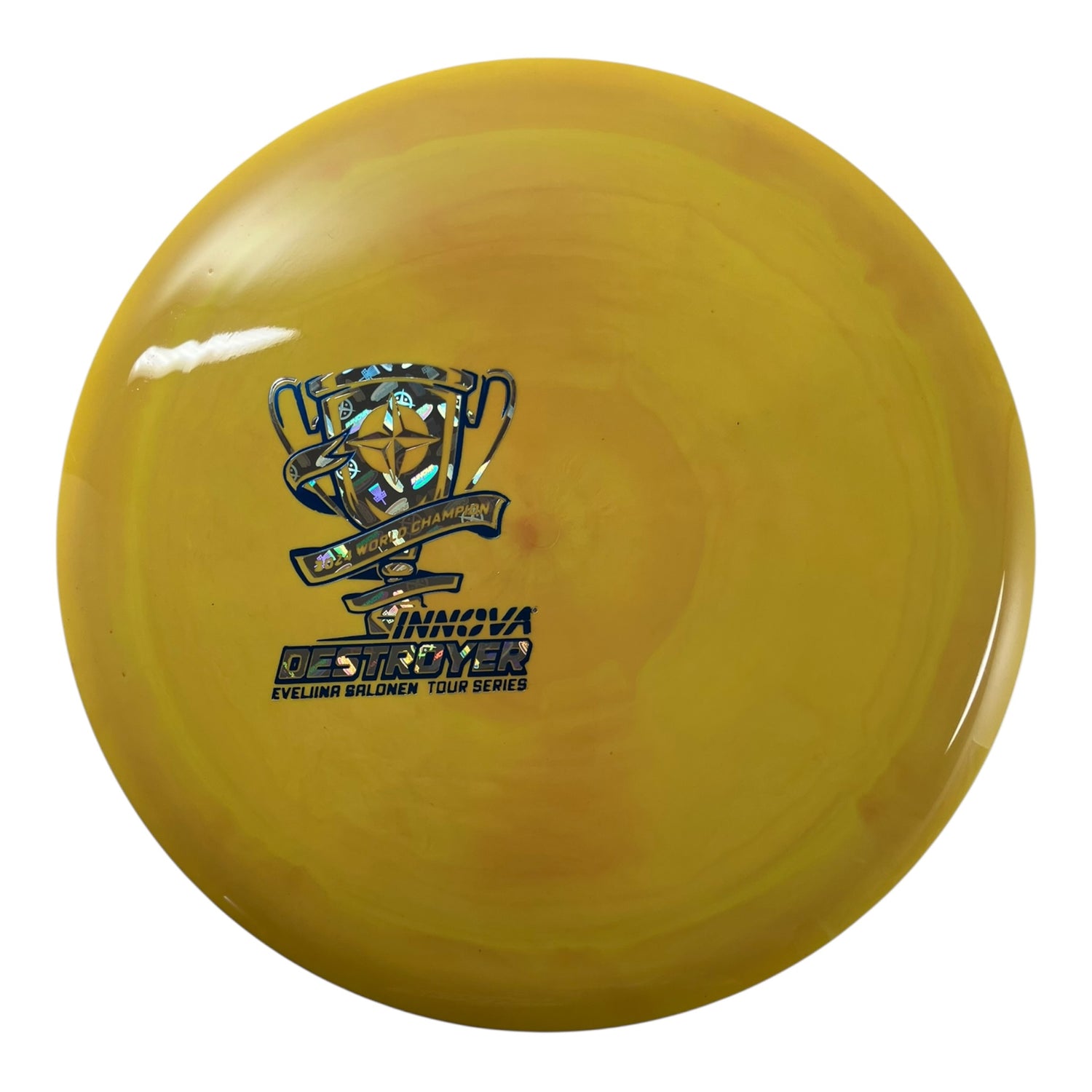 Innova Champion Discs Destroyer | Swirled Star | Yellow/Money 173g (Eveliina Salonen) Disc Golf