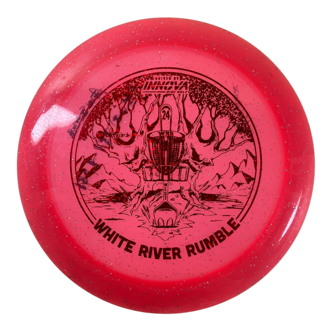Innova Champion Discs Destroyer - Used Good | Metal Flake | Pink/Red 173g (White River Rumble) Disc Golf