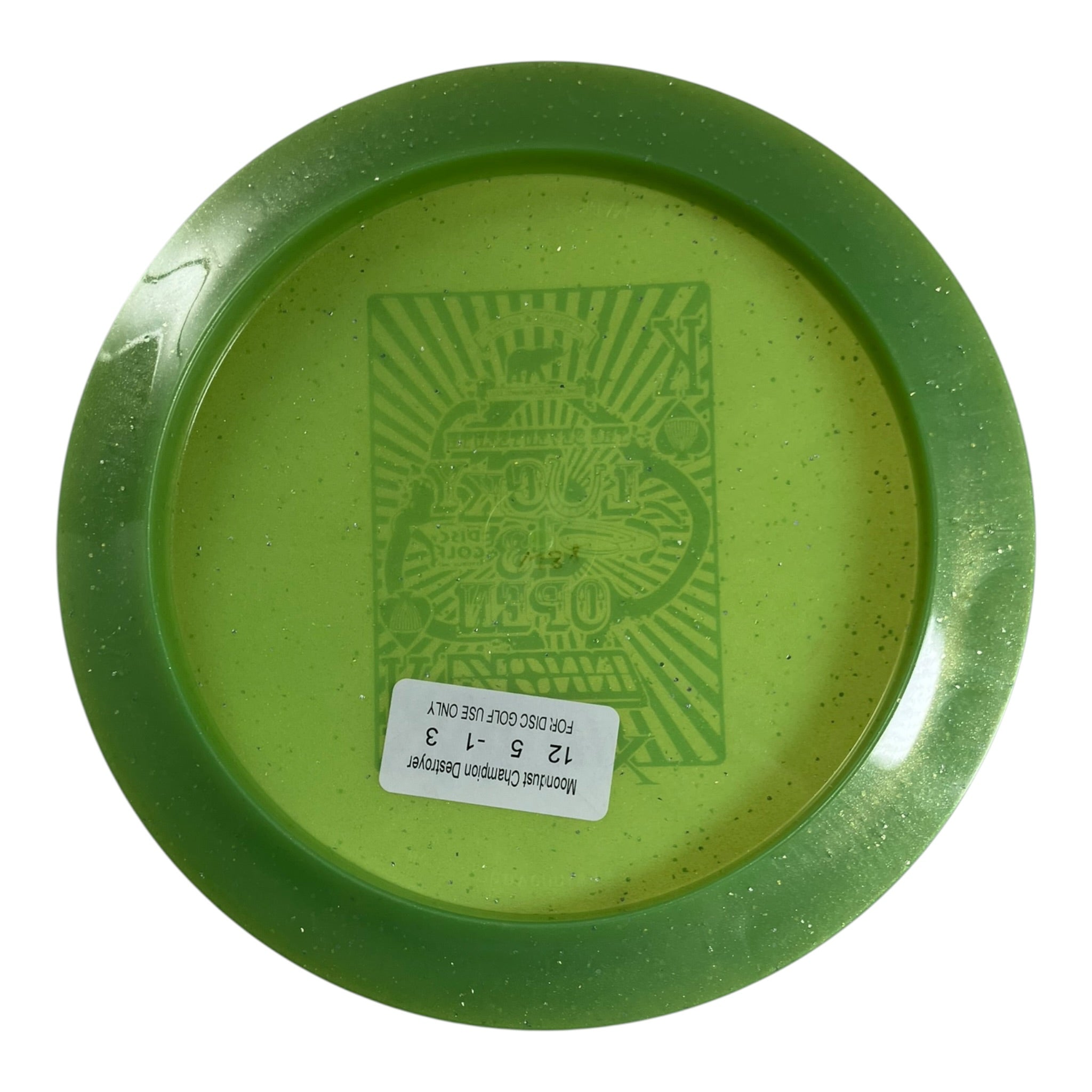 Innova Champion Discs Destroyer - Used Like New | Moondust Champion | Green/Red 173g (Lucky 13 Open) Disc Golf