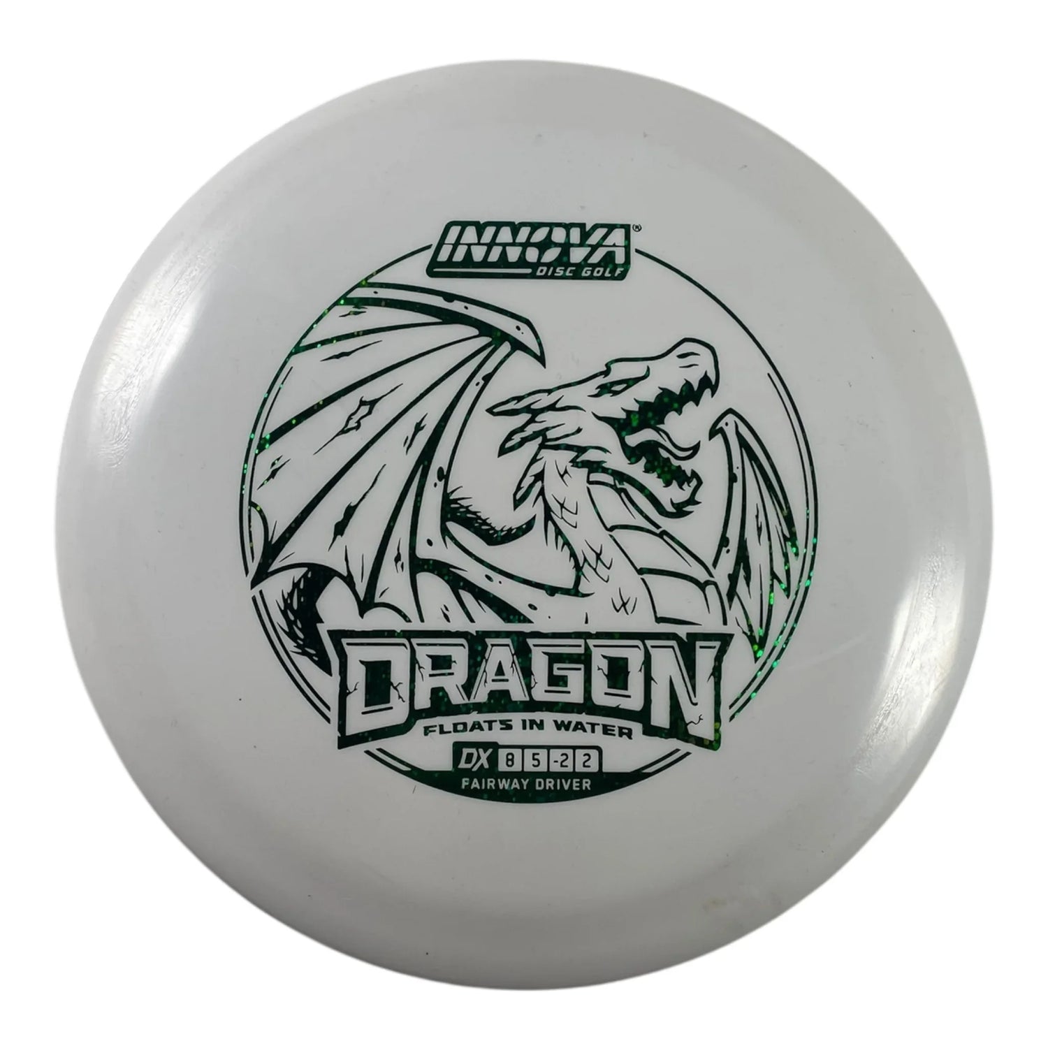 Innova Champion Discs Dragon | DX | White/Green Sparkle 159g Disc Golf