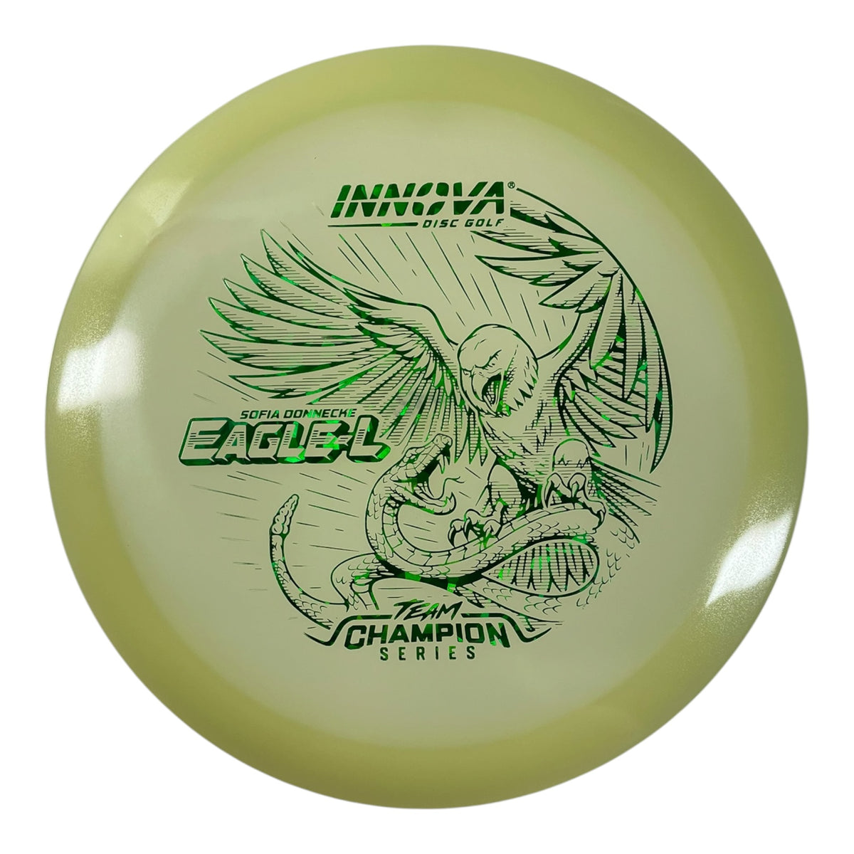 Innova Champion Discs Eagle-L | Proto Glow Champion | Glow/Green 173g (Sofia Donnecke) Disc Golf