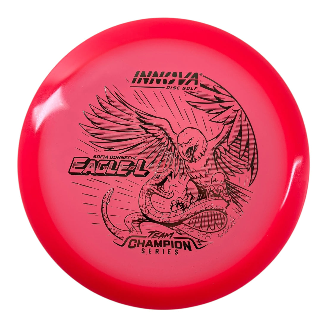 Innova Champion Discs Eagle-L | Proto Glow Champion | Pink/Silver 175g (Sofia Donnecke) Disc Golf