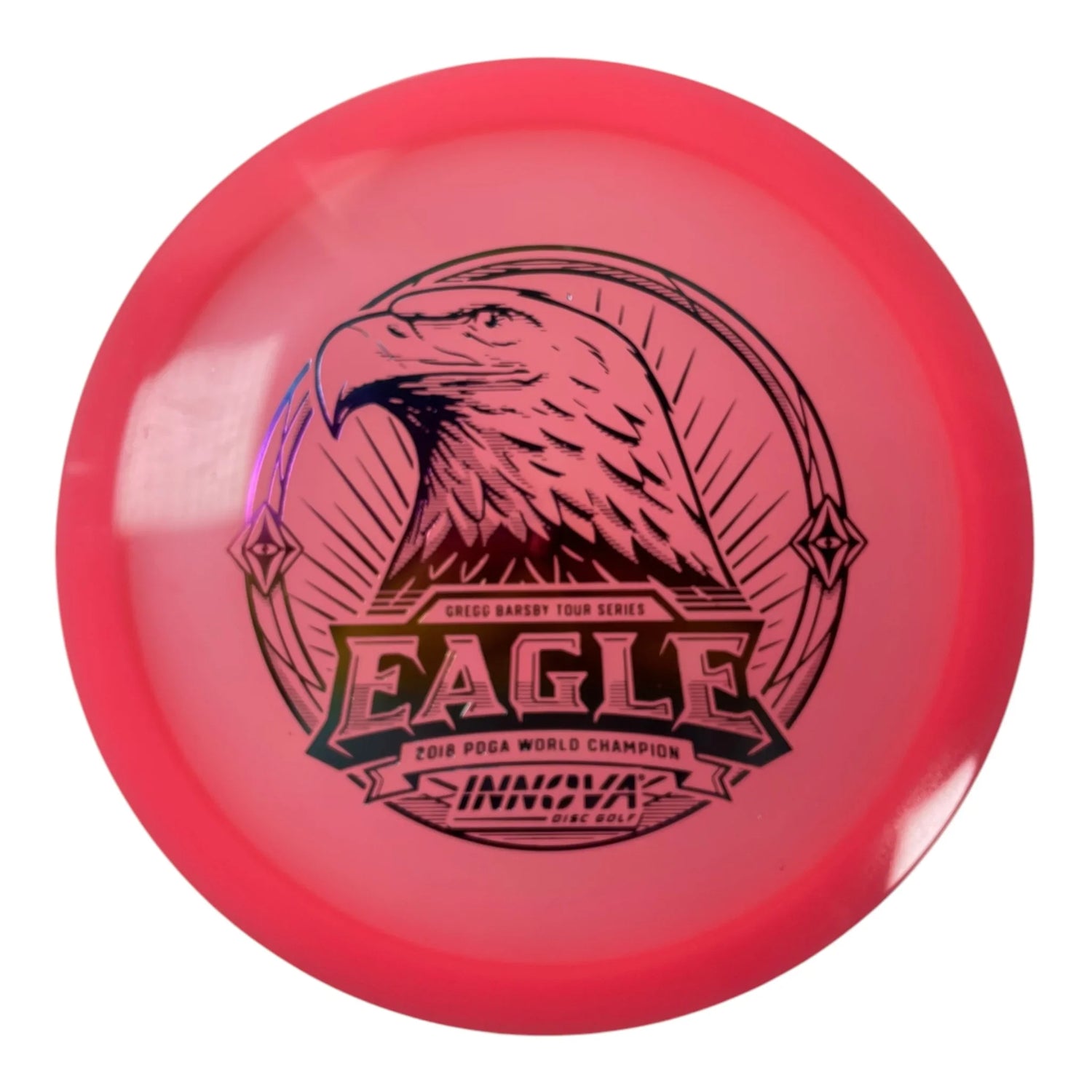 Innova Champion Discs Eagle | Proto Glow Champion | Pink/Rainbow 173-175g (Gregg Barbsy) Disc Golf