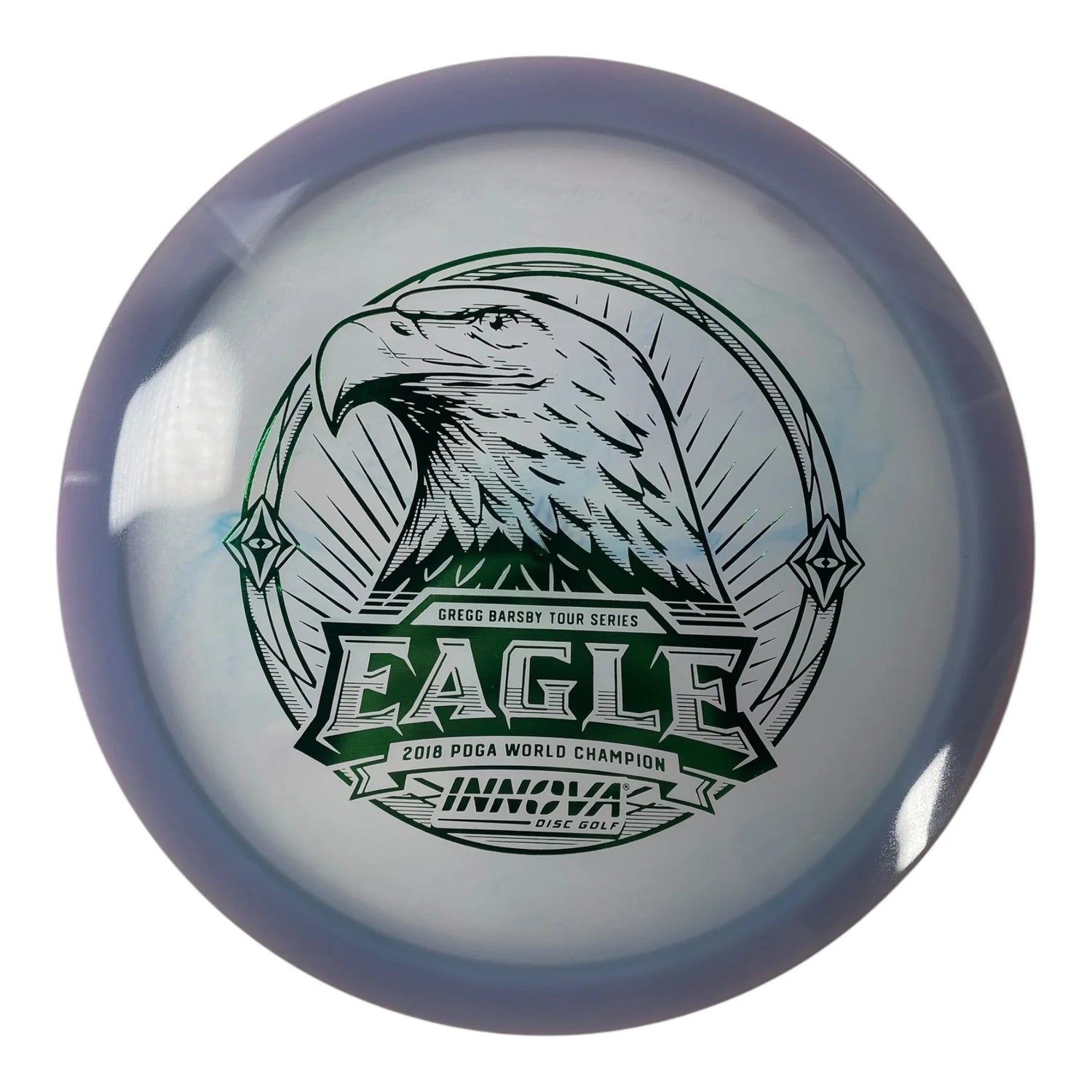 Innova Champion Discs Eagle | Proto Glow Champion | Purple/Green 175g (Gregg Barbsy) Disc Golf