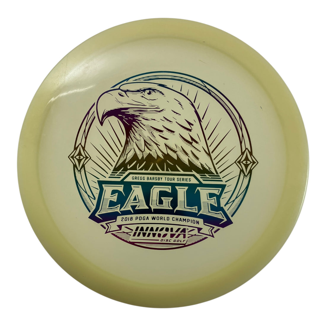 Innova Champion Discs Eagle - Used Like New | Proto Glow Champion | Glow/Sunset 173g (Gregg Barbsy) Disc Golf