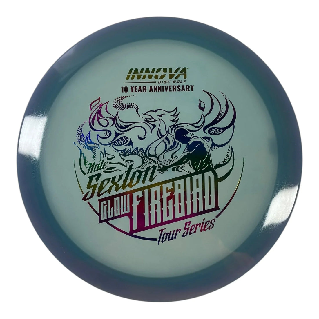 Innova Champion Discs Firebird | Champion Proto Glow | Blue/Rainbow 173g (Nate Sexton 10 Year Anniversary) Disc Golf