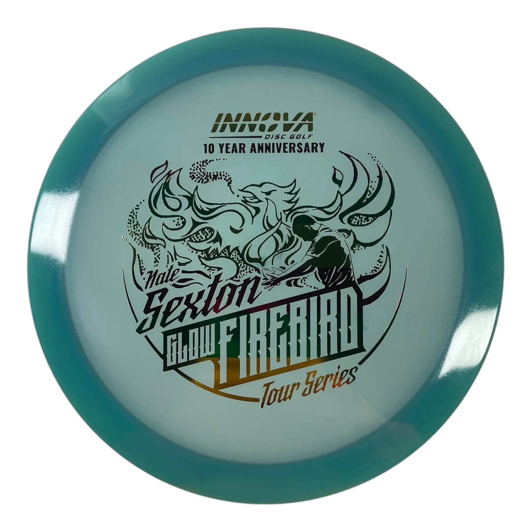 Innova Champion Discs Firebird | Champion Proto Glow | Blue/Rasta 173g (Nate Sexton 10 Year Anniversary) Disc Golf