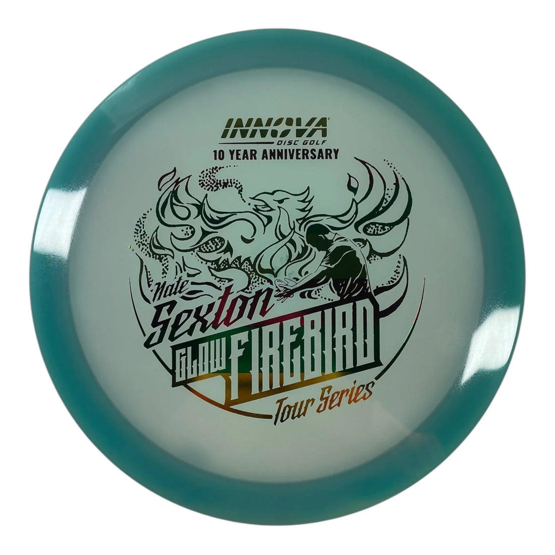 Innova Champion Discs Firebird | Champion Proto Glow | Blue/Rasta 173g (Nate Sexton 10 Year Anniversary) Disc Golf