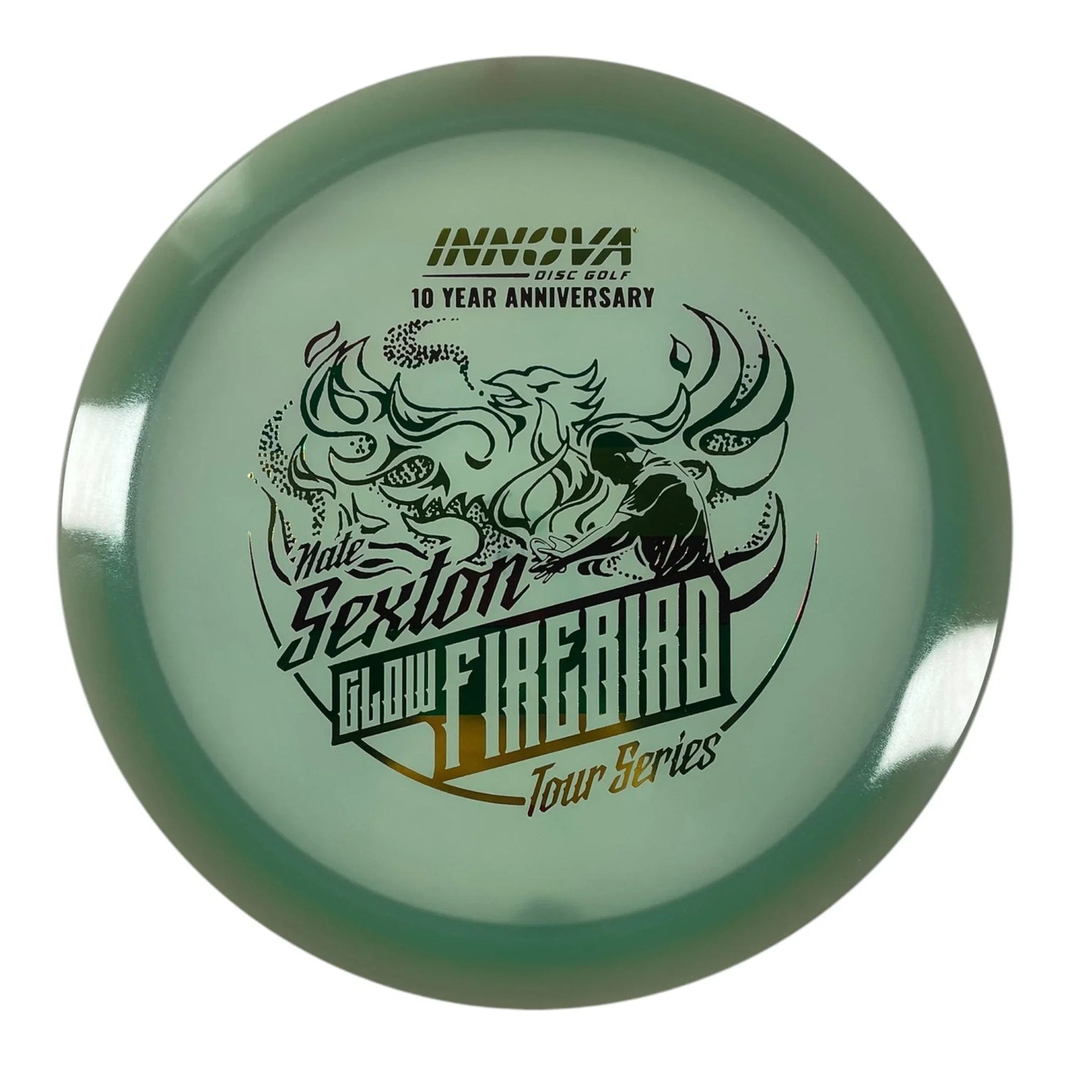 Innova Champion Discs Firebird | Champion Proto Glow | Green/Rasta 173g (Nate Sexton 10 Year Anniversary) Disc Golf