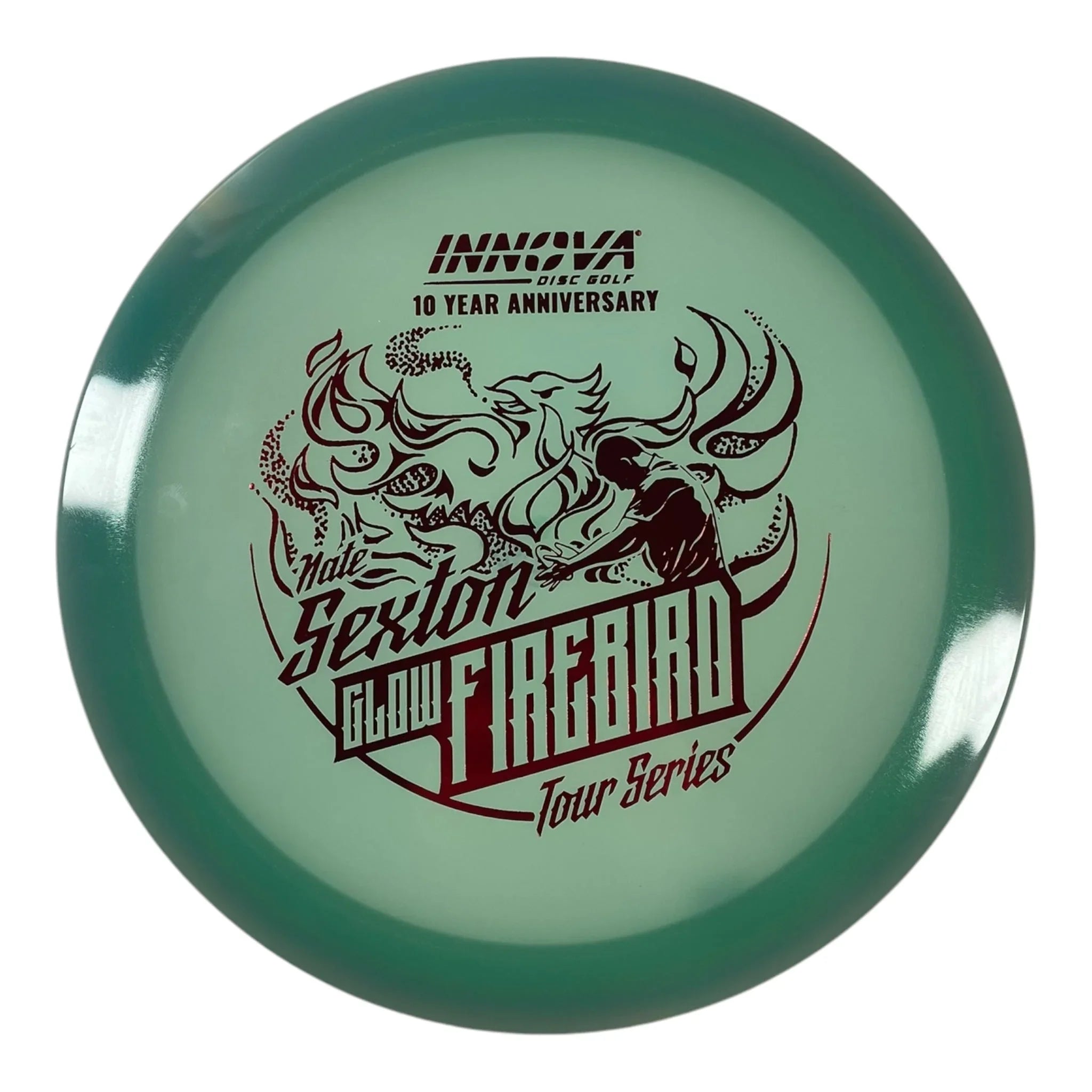 Innova Champion Discs Firebird | Champion Proto Glow | Green/Red 173g (Nate Sexton 10 Year Anniversary) Disc Golf