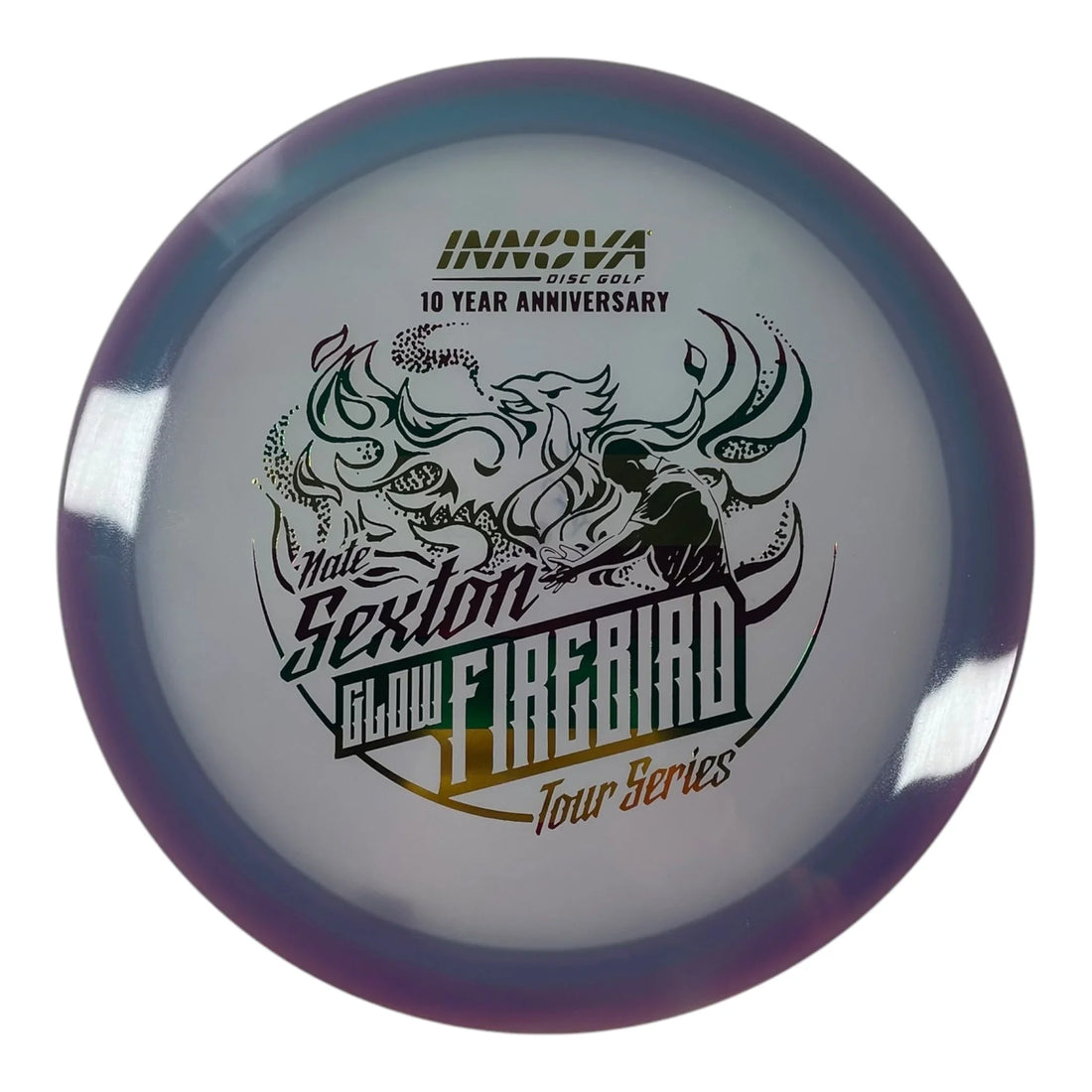 Innova Champion Discs Firebird | Champion Proto Glow | Purple/Rasta 173g (Nate Sexton 10 Year Anniversary) Disc Golf