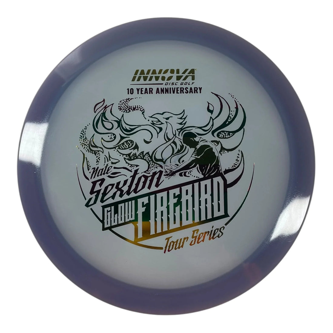 Innova Champion Discs Firebird | Champion Proto Glow | Purple/Rasta 173g (Nate Sexton 10 Year Anniversary) Disc Golf