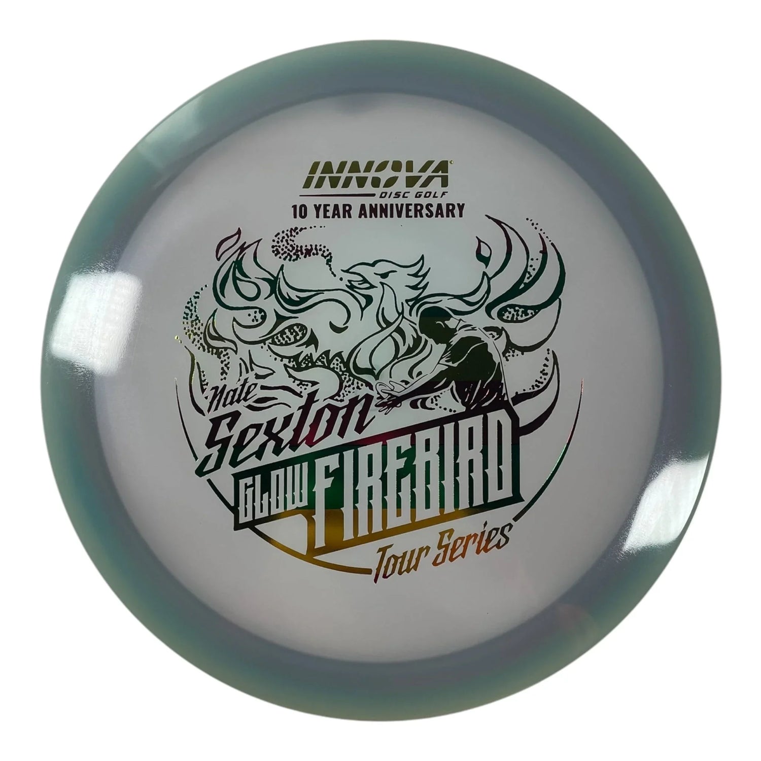 Innova Champion Discs Firebird | Champion Proto Glow | Purple/Rasta 173g (Nate Sexton 10 Year Anniversary) Disc Golf
