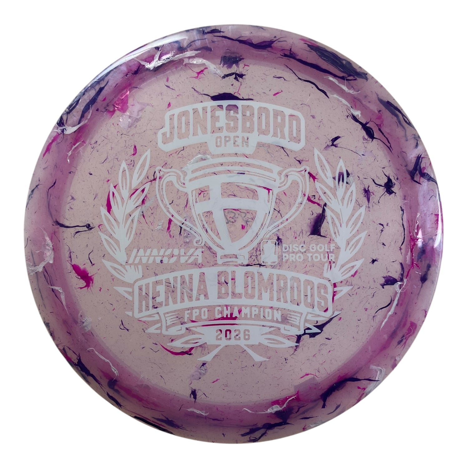 Innova Champion Discs Firebird | Party Time | Pink/White 173g (Henna Blomroos Commemorative) Disc Golf