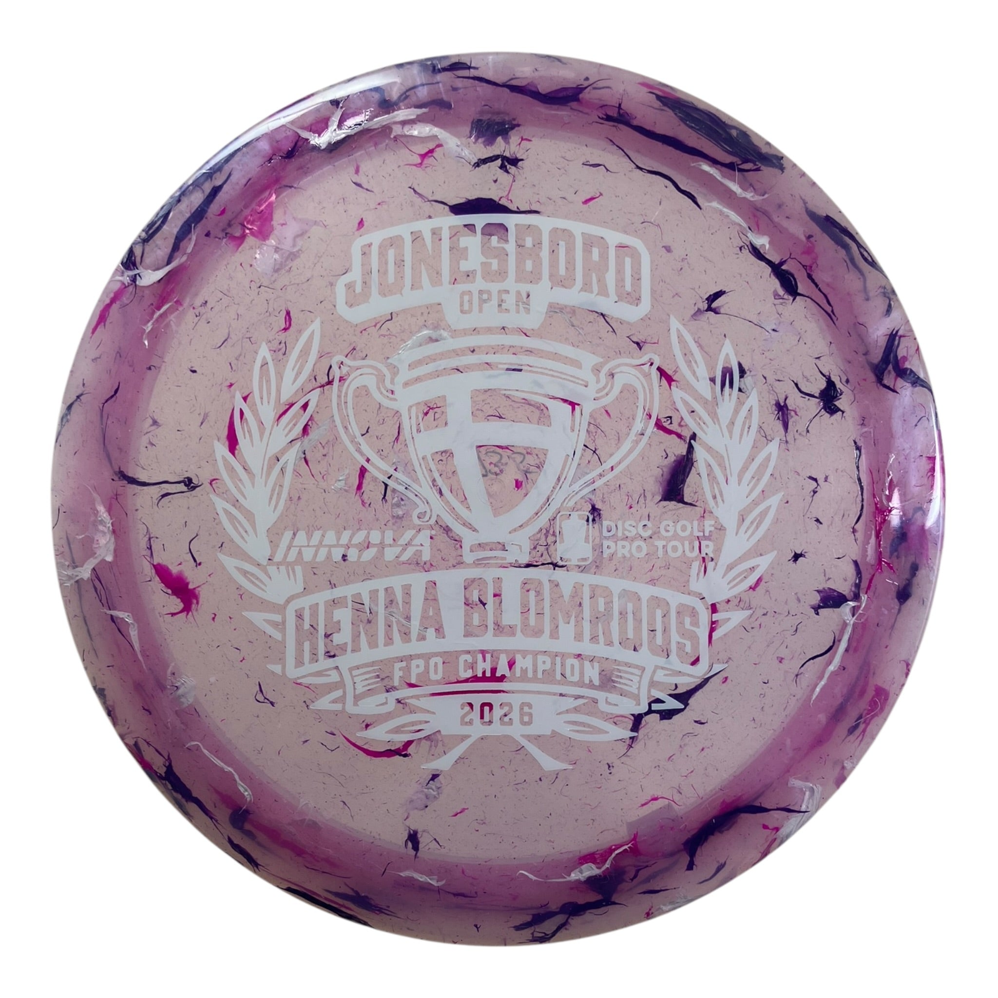 Innova Champion Discs Firebird | Party Time | Pink/White 173g (Henna Blomroos Commemorative) Disc Golf