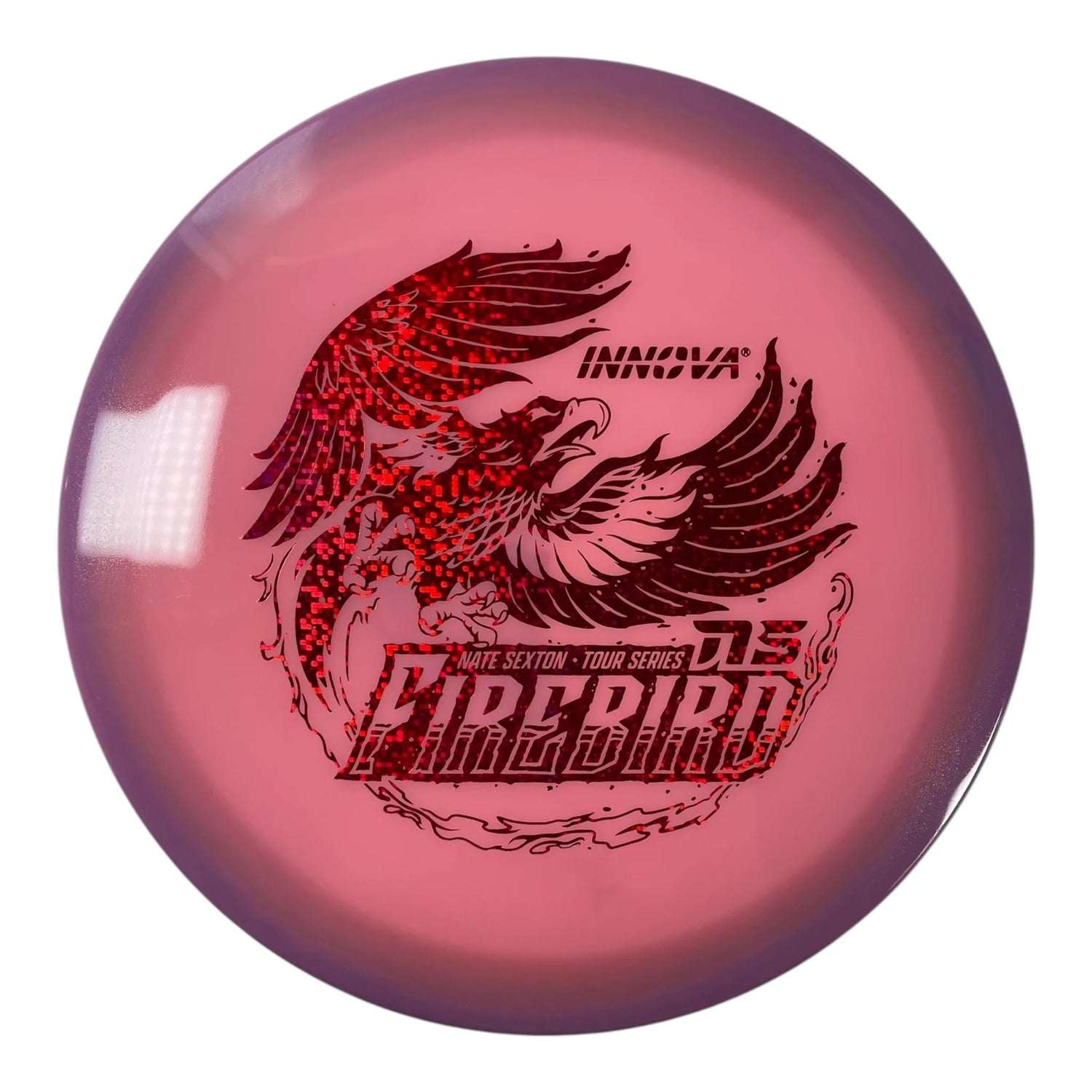 Innova Champion Discs Firebird | Proto Glow Halo Champion | Pink/Red 175g (Nate Sexton) Disc Golf