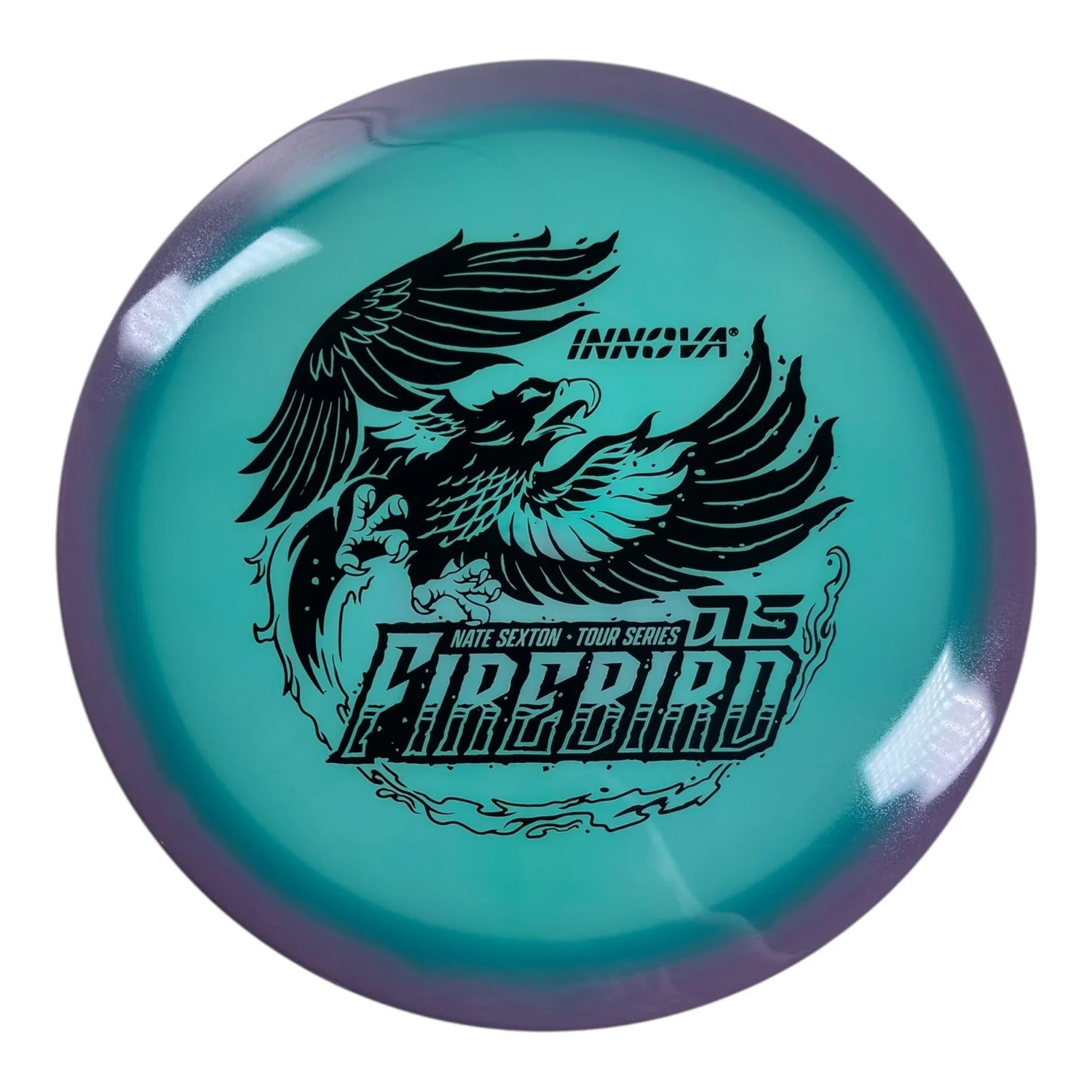 Innova Champion Discs Firebird | Proto Glow Halo Champion | Purple/Black 173-175g (Nate Sexton) Disc Golf