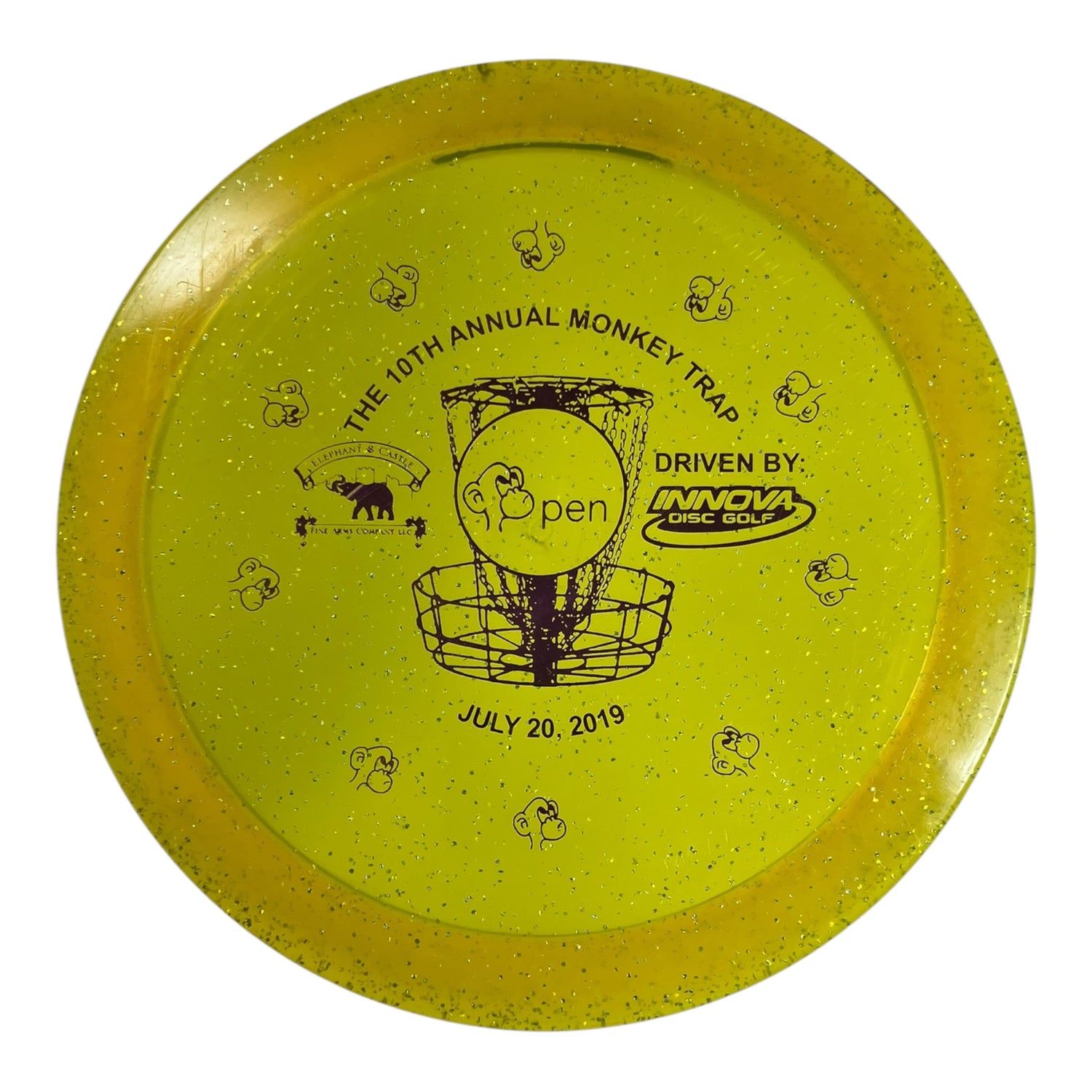 Innova Champion Discs Firebird - Used Excellent | Metal Flake Champion | Yellow/Purple 173g Disc Golf