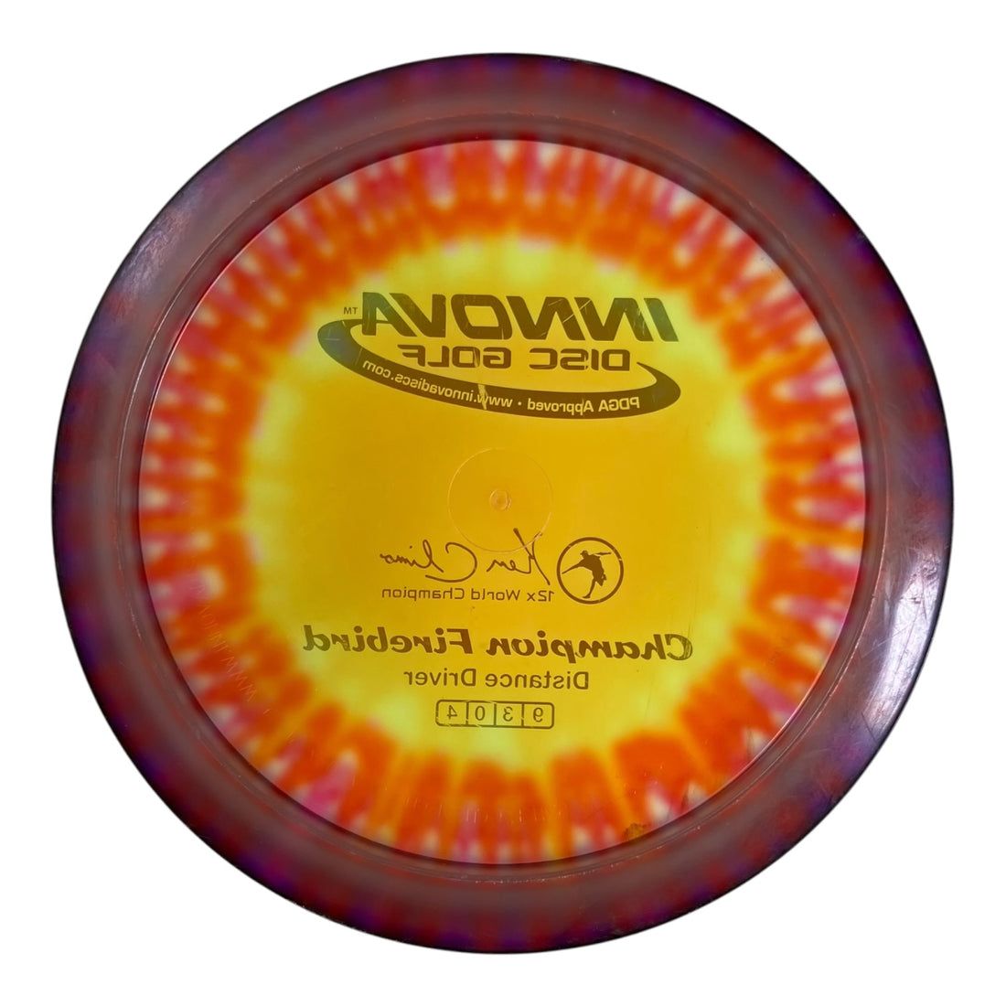 Innova Champion Discs Firebird - Used Fair | Champion I-Dye | Red/Silver 173g (12x Klimo) Disc Golf