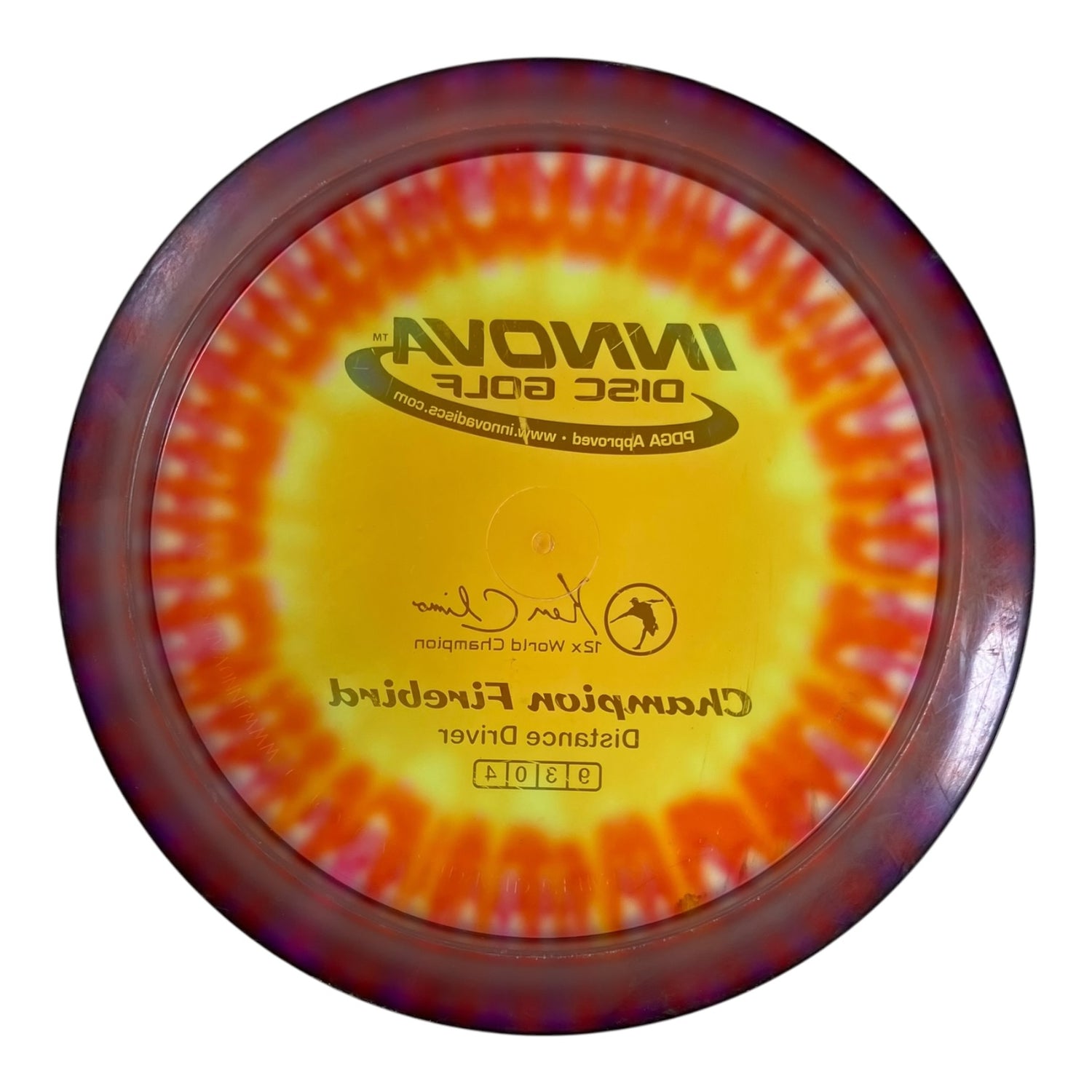 Innova Champion Discs Firebird - Used Fair | Champion I-Dye | Red/Silver 173g (12x Klimo) Disc Golf