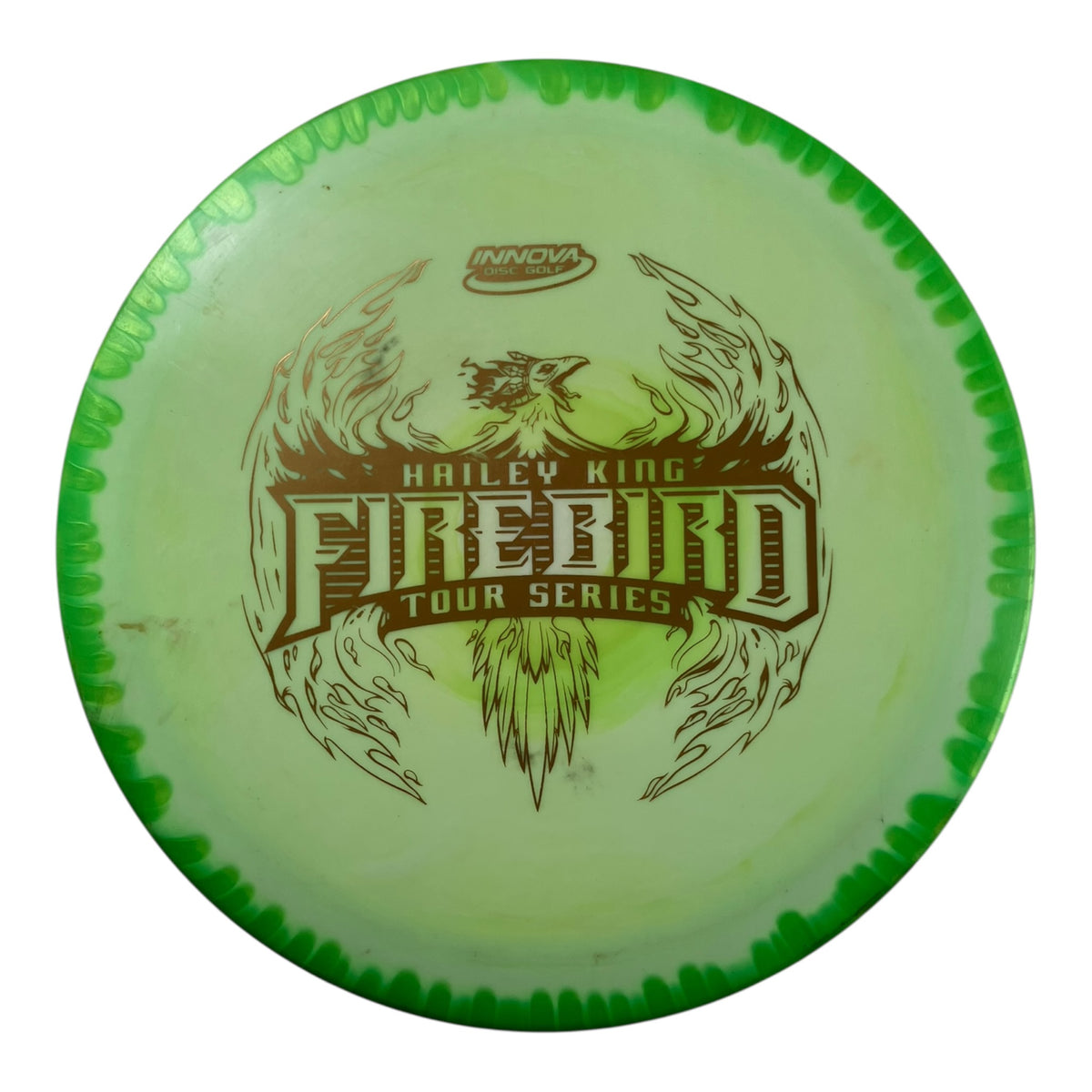 Innova Champion Discs Firebird - Used Good | Halo Star | Green/Gold 173g (Hailey King) Disc Golf