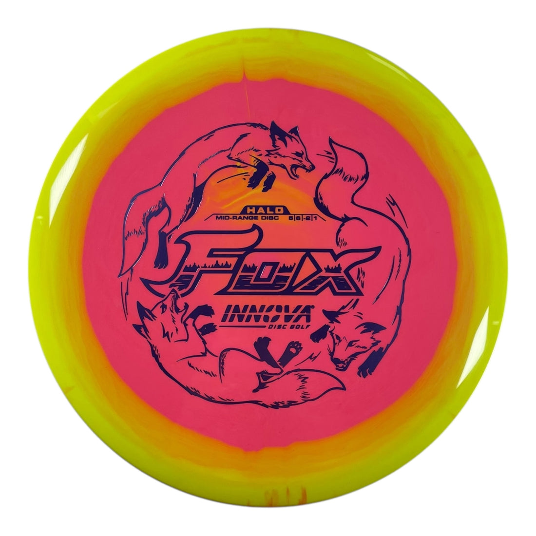 Innova Champion Discs Fox | Halo Star | Pink/Yellow/Purple 168g Disc Golf