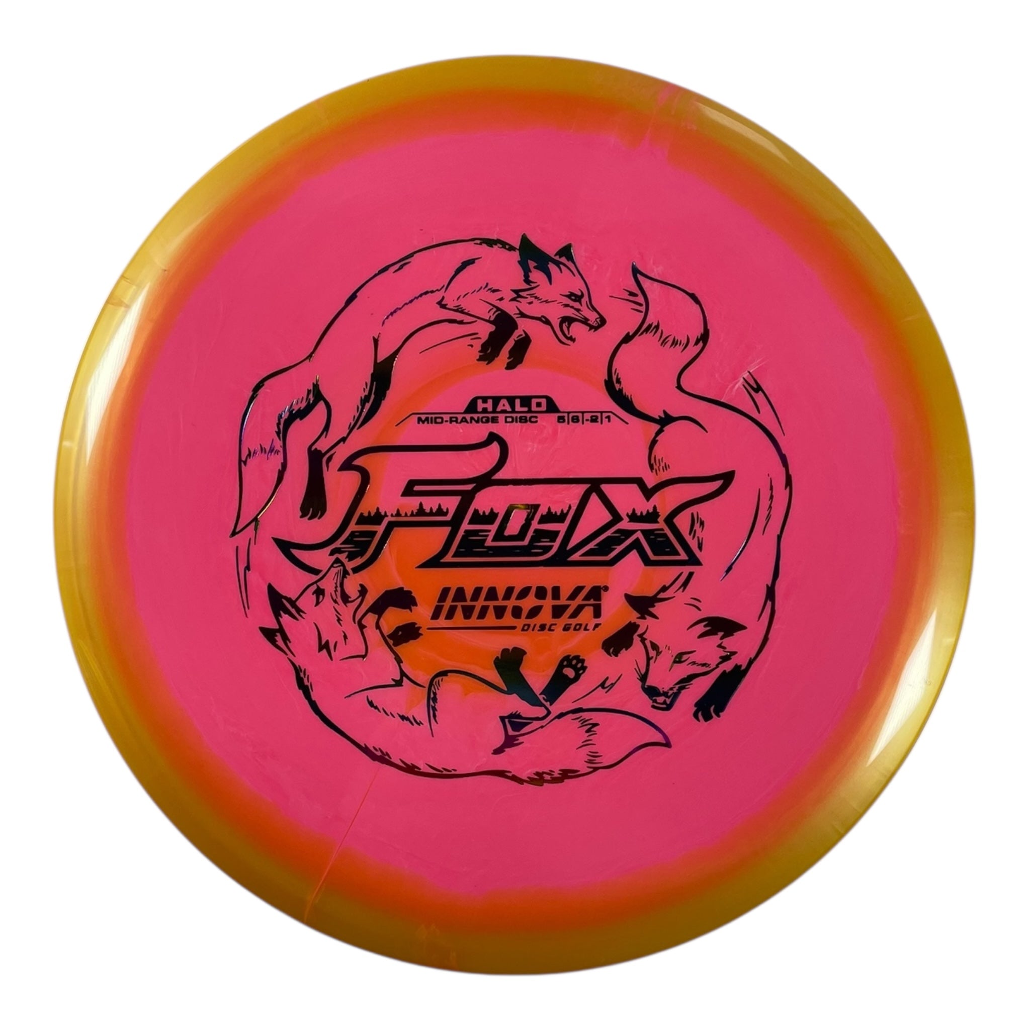 Innova Champion Discs Fox | Halo Star | Pink/Yellow/Rainbow 180g Disc Golf