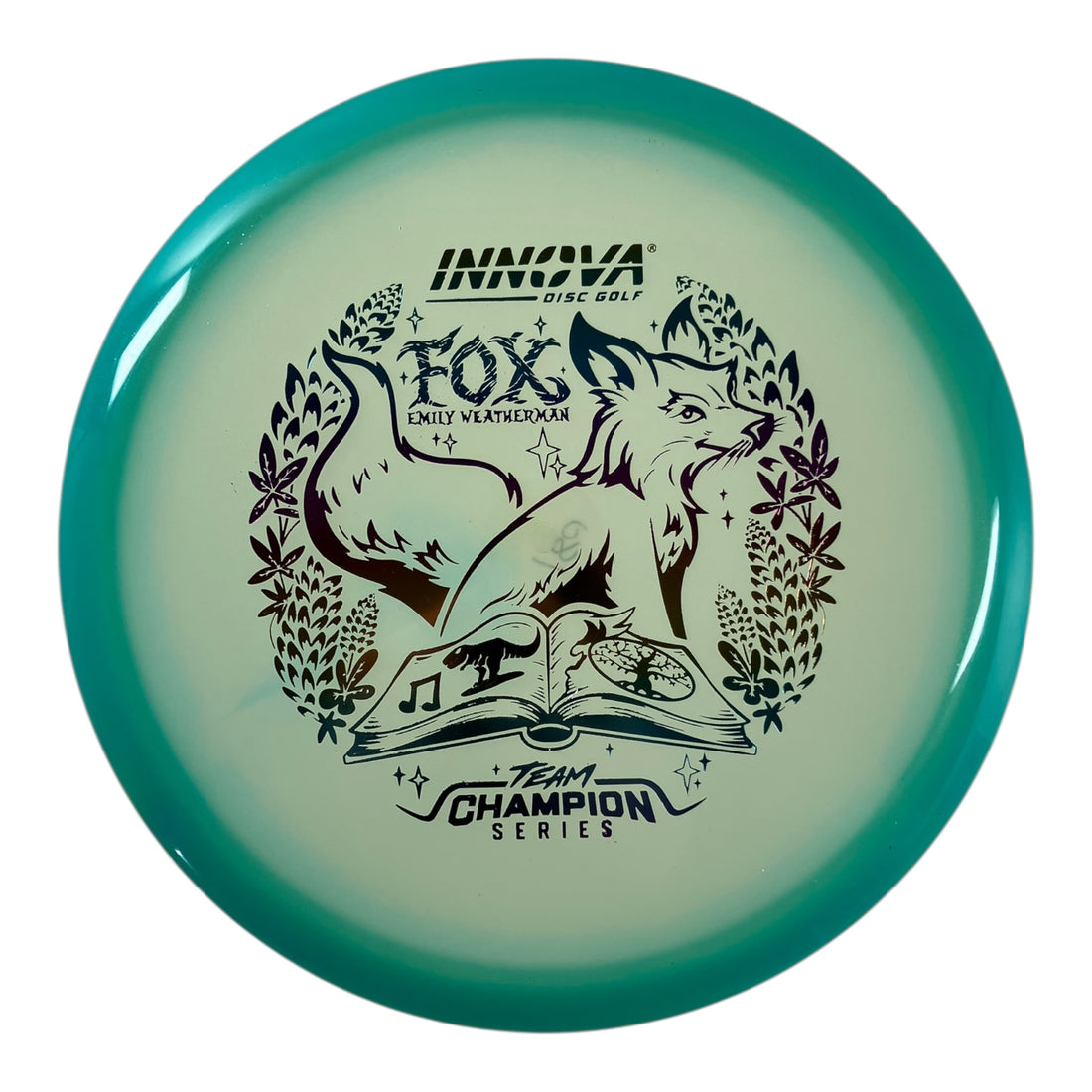 Innova Champion Discs Fox | Proto Glow Halo Champion | Blue/Rainbow 180g (Emily Weatherman) Disc Golf