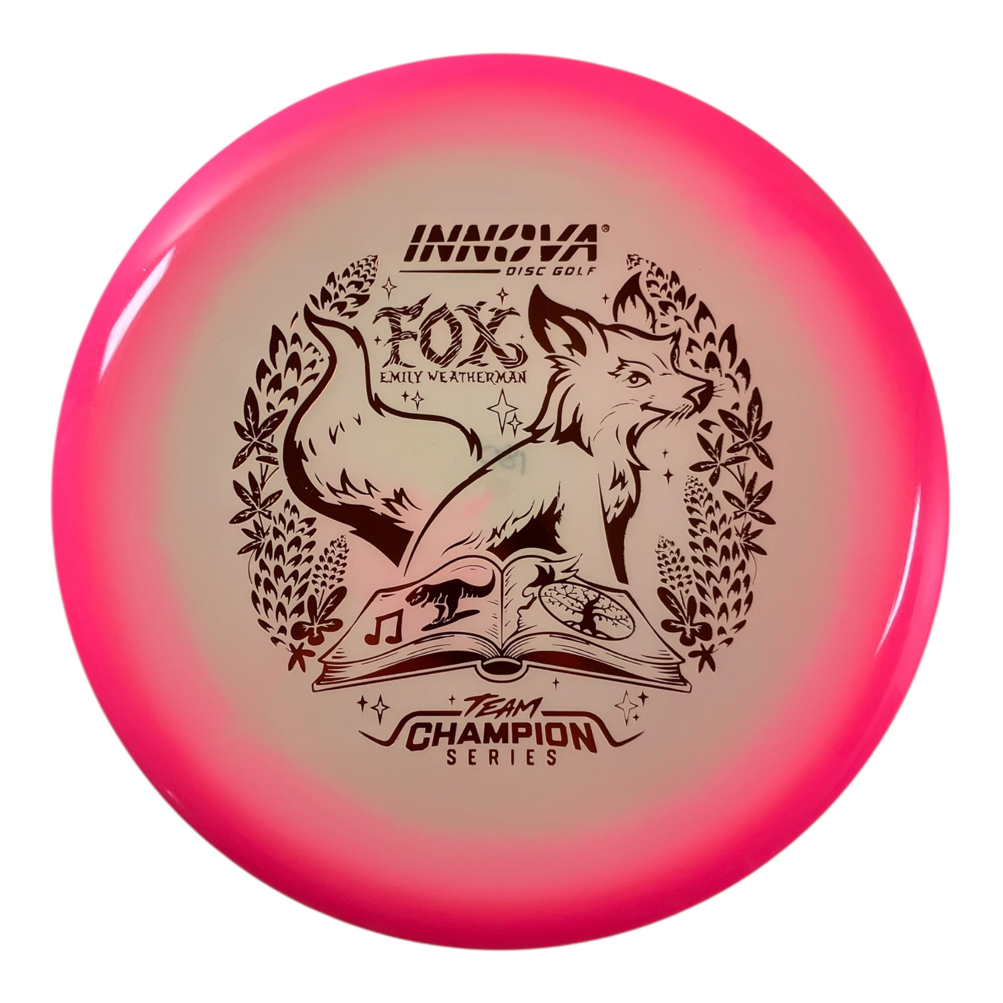 Innova Champion Discs Fox | Proto Glow Halo Champion | Pink/Bronze 180g (Emily Weatherman) Disc Golf