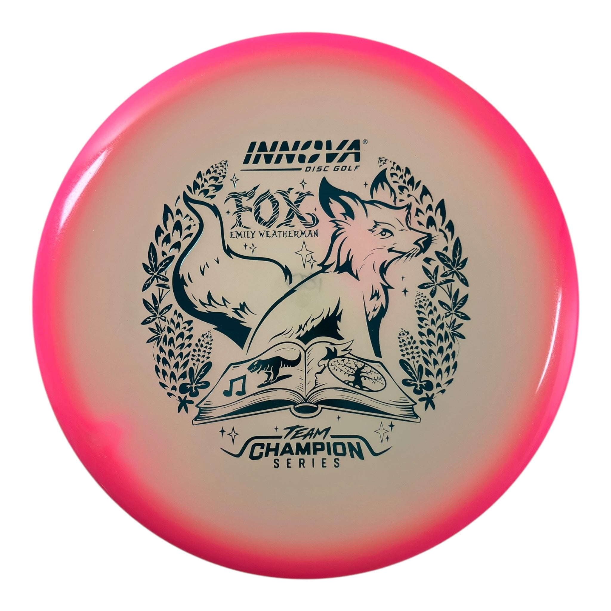 Innova Champion Discs Fox | Proto Glow Halo Champion | Pink/Teal 180g (Emily Weatherman) Disc Golf