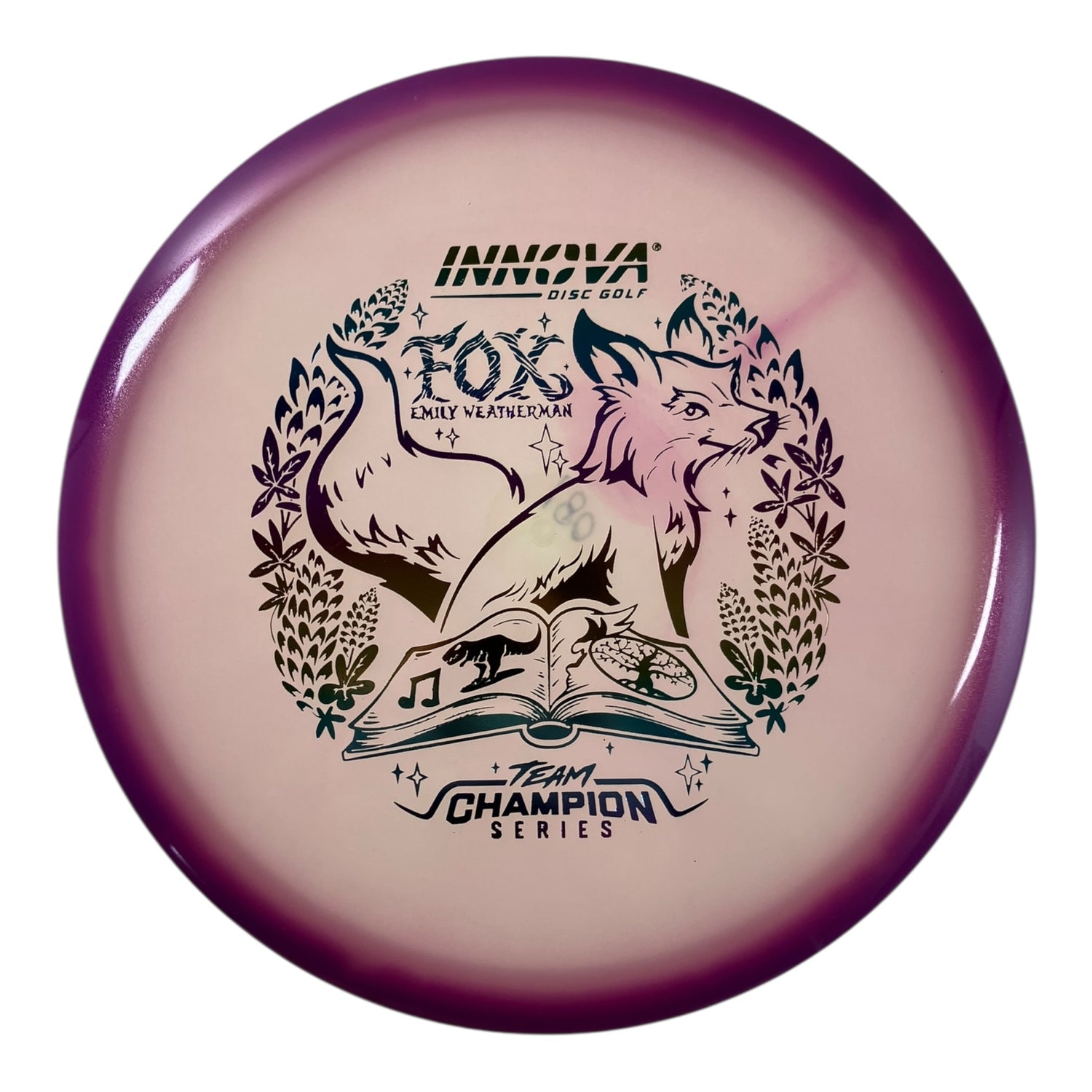 Innova Champion Discs Fox | Proto Glow Halo Champion | Purple/Rainbow 180g (Emily Weatherman) Disc Golf