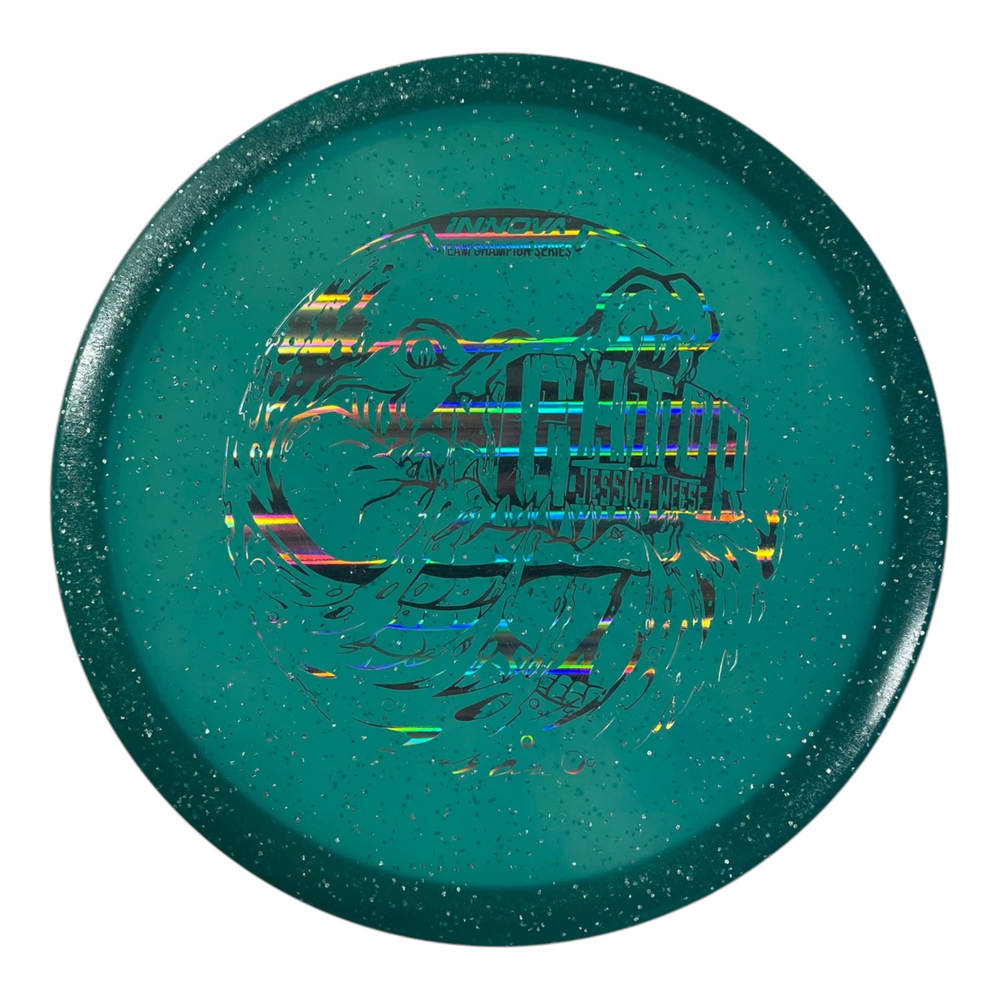 Innova Champion Discs Gator | Metal Flake | Teal/Holo 173g (Jessica Weese) Disc Golf