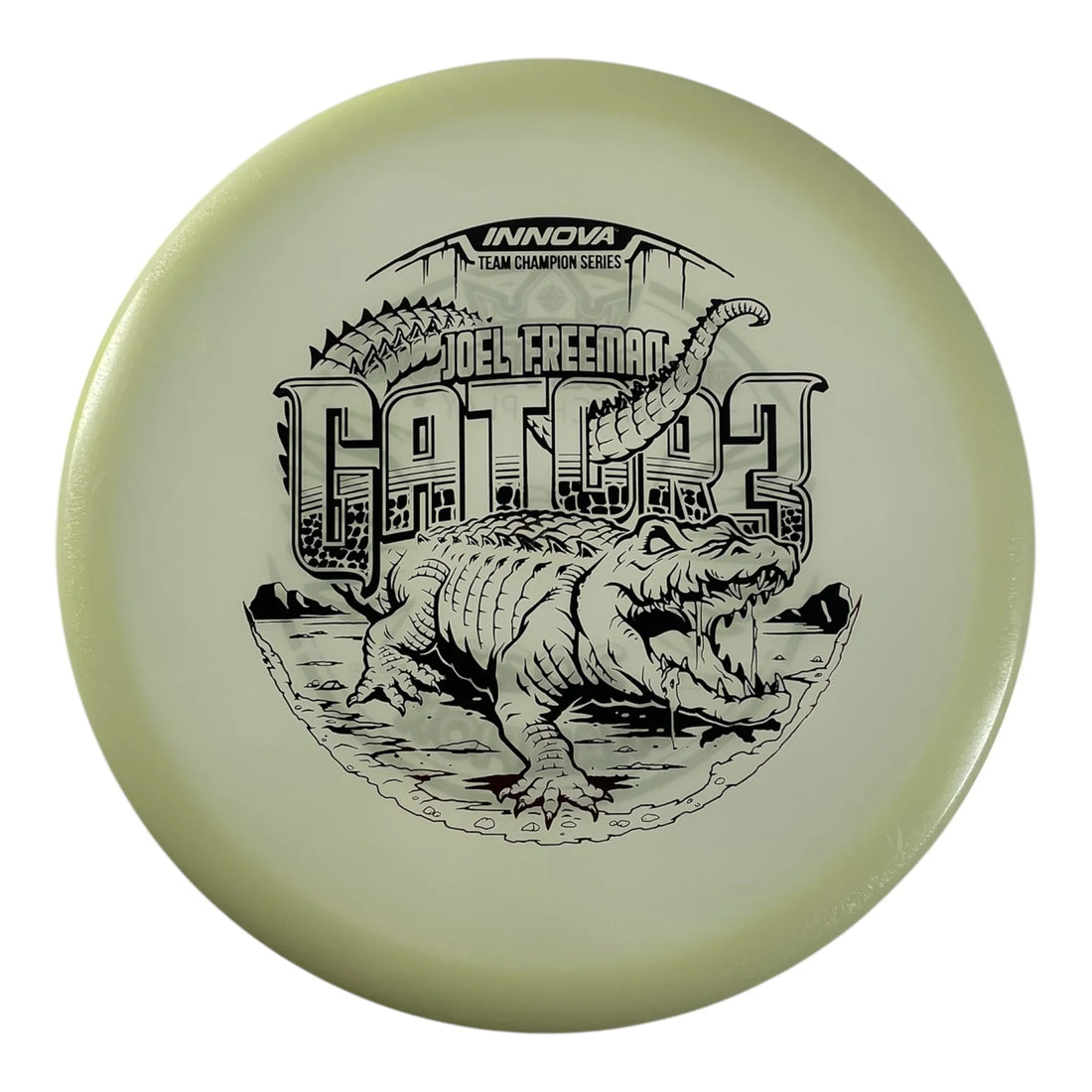 Innova Champion Discs Gator3 | Champion Glow | Glow/Red 175g (Joel Freeman 2022 Match Play Champion) Disc Golf