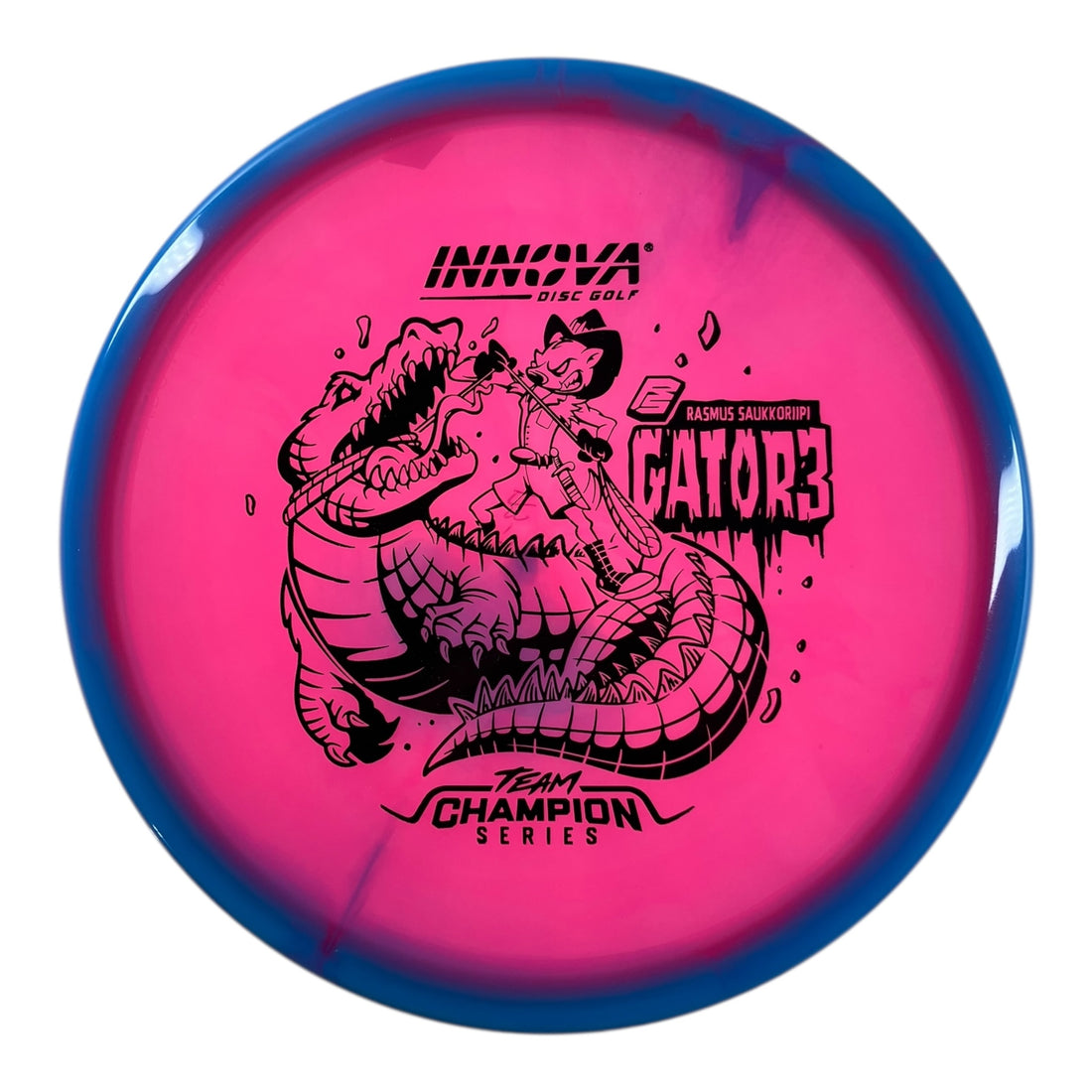Innova Champion Discs Gator3 | Halo Champion | Pink/Blue/Black 175g (Rasmus Saukkoriipi) Disc Golf