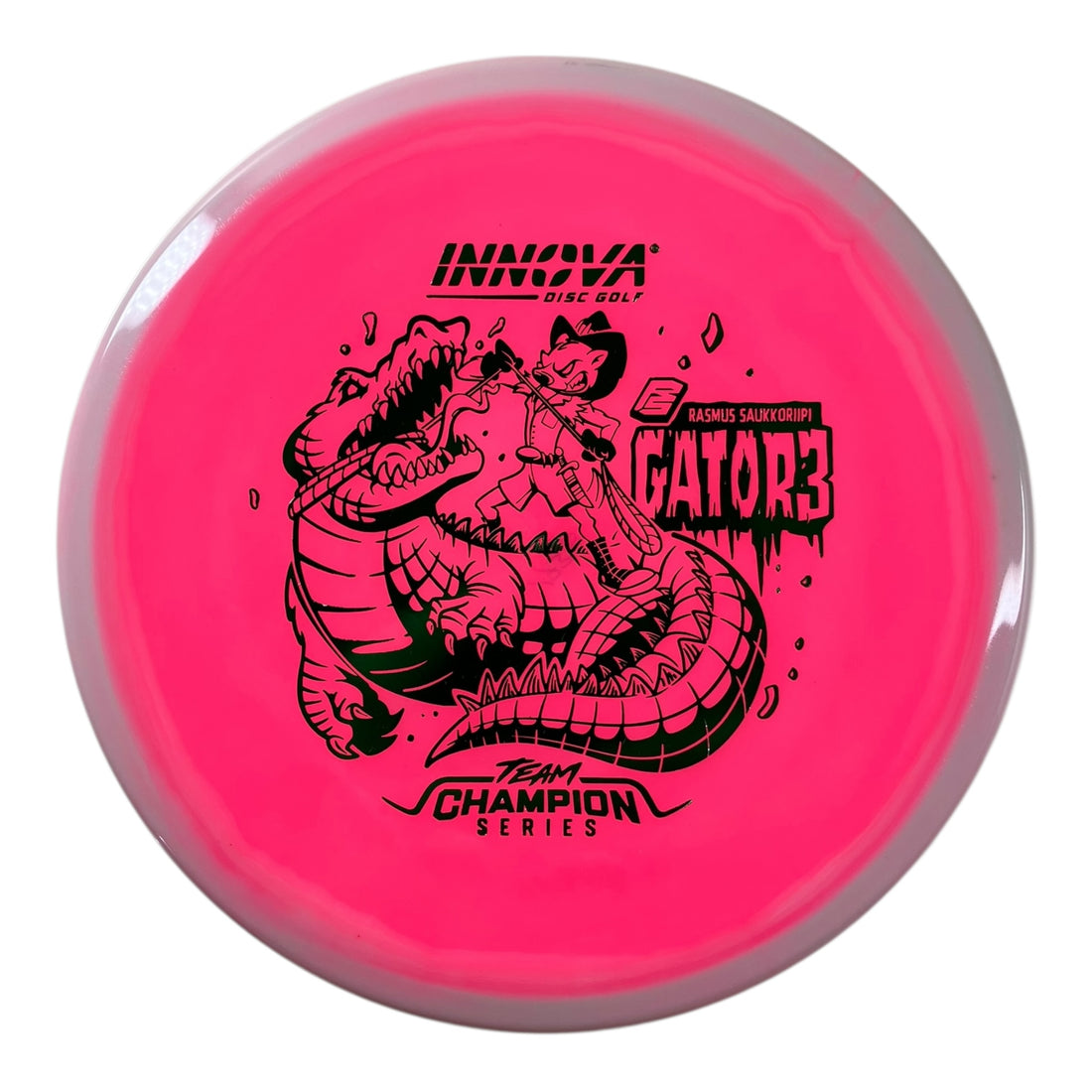 Innova Champion Discs Gator3 | Halo Champion | Pink/White/Green 175g (Rasmus Saukkoriipi) Disc Golf