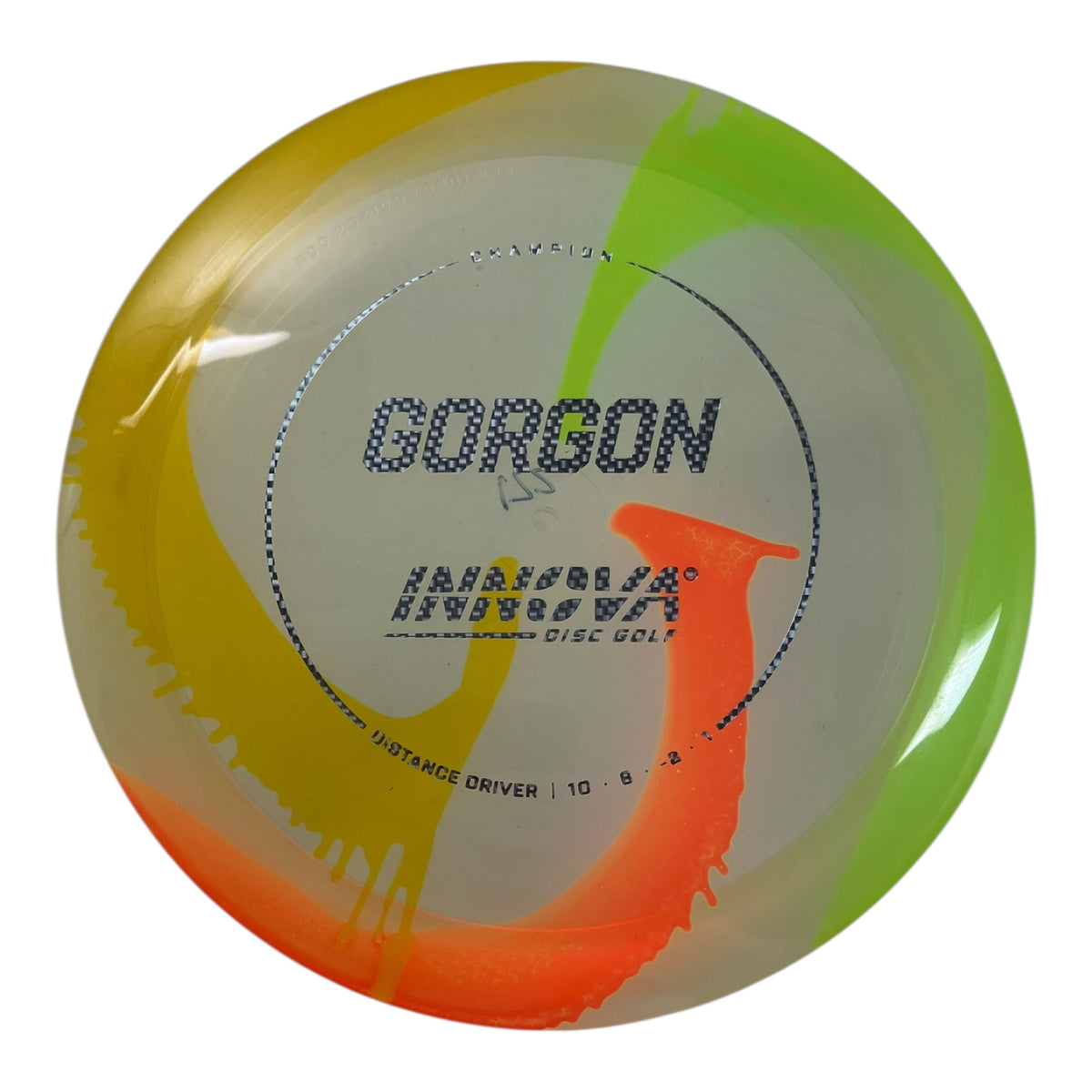 Orange Operators Disc Gorgon | Champion I-Dye | Orange/Metal Holo 172g by Innova Champion ...
