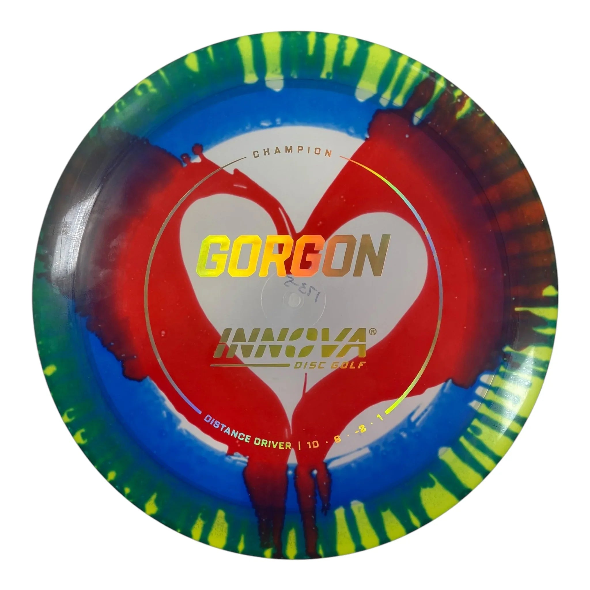 Innova Champion Discs Gorgon | Champion I-Dye | Red/Gold Holo 174g Disc Golf