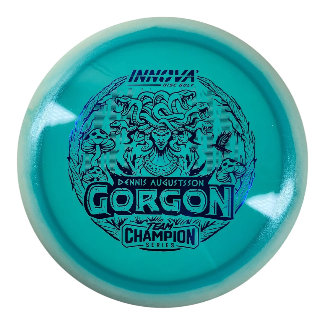 Innova Champion Discs Gorgon | Glow Halo Champion | Blue/Blue 175g (Dennis Augustsson) Disc Golf