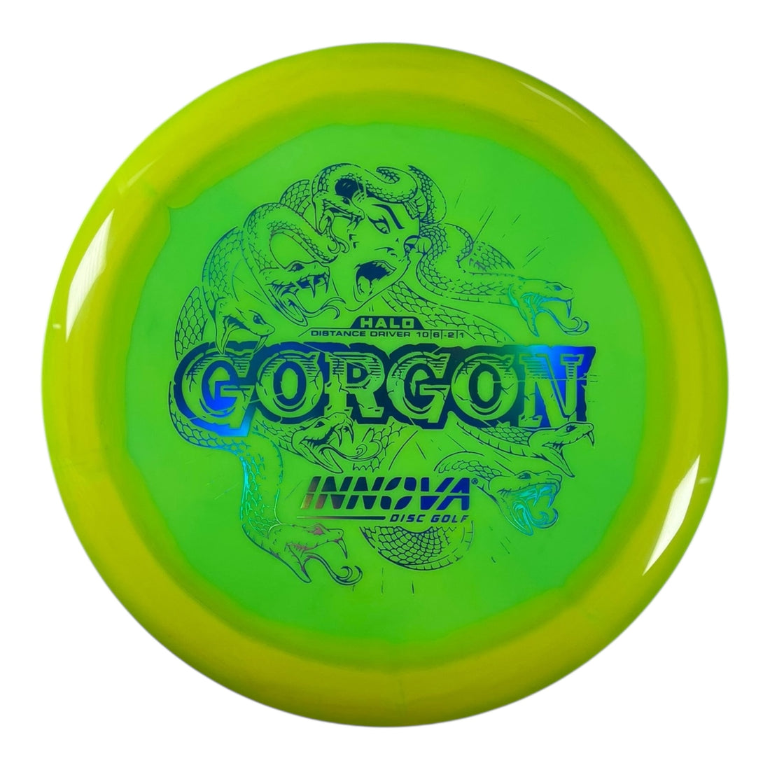 Innova Champion Discs Gorgon | Halo Star | Green/Yellow/Blue Holo 171g Disc Golf