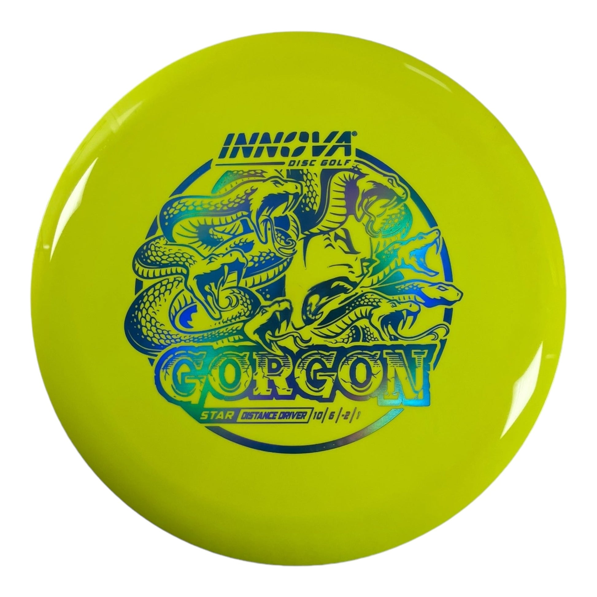 Innova Champion Discs Gorgon | Star | Yellow/Blue Holo 175g Disc Golf