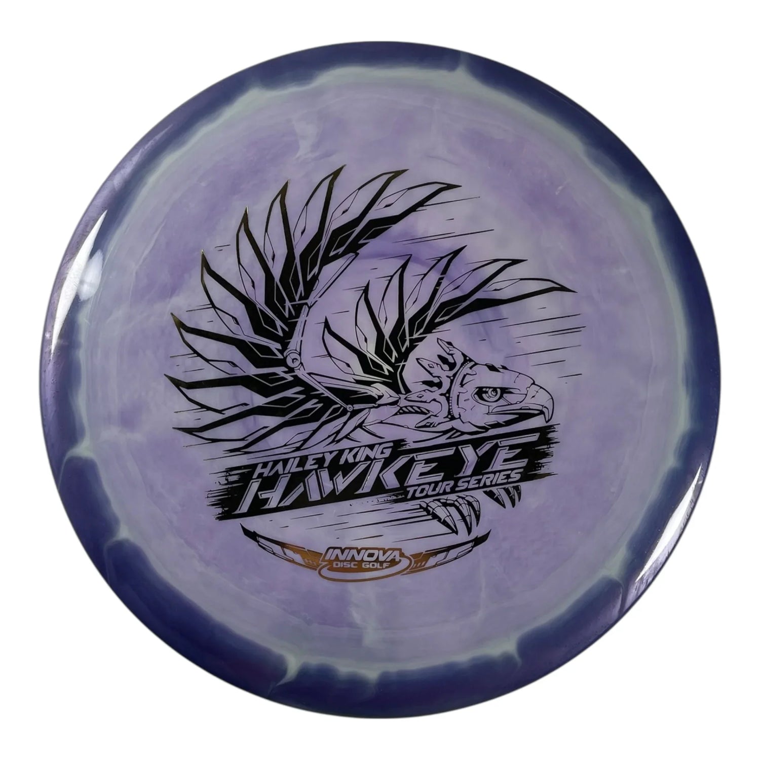 Innova Champion Discs Hawkeye | Halo Star | Purple/Gold 173g (2022 Hailey King USWDGC) Disc Golf
