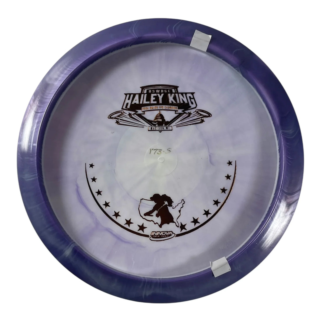 Innova Champion Discs Hawkeye | Halo Star | Purple/Gold 173g (2022 Hailey King USWDGC) Disc Golf