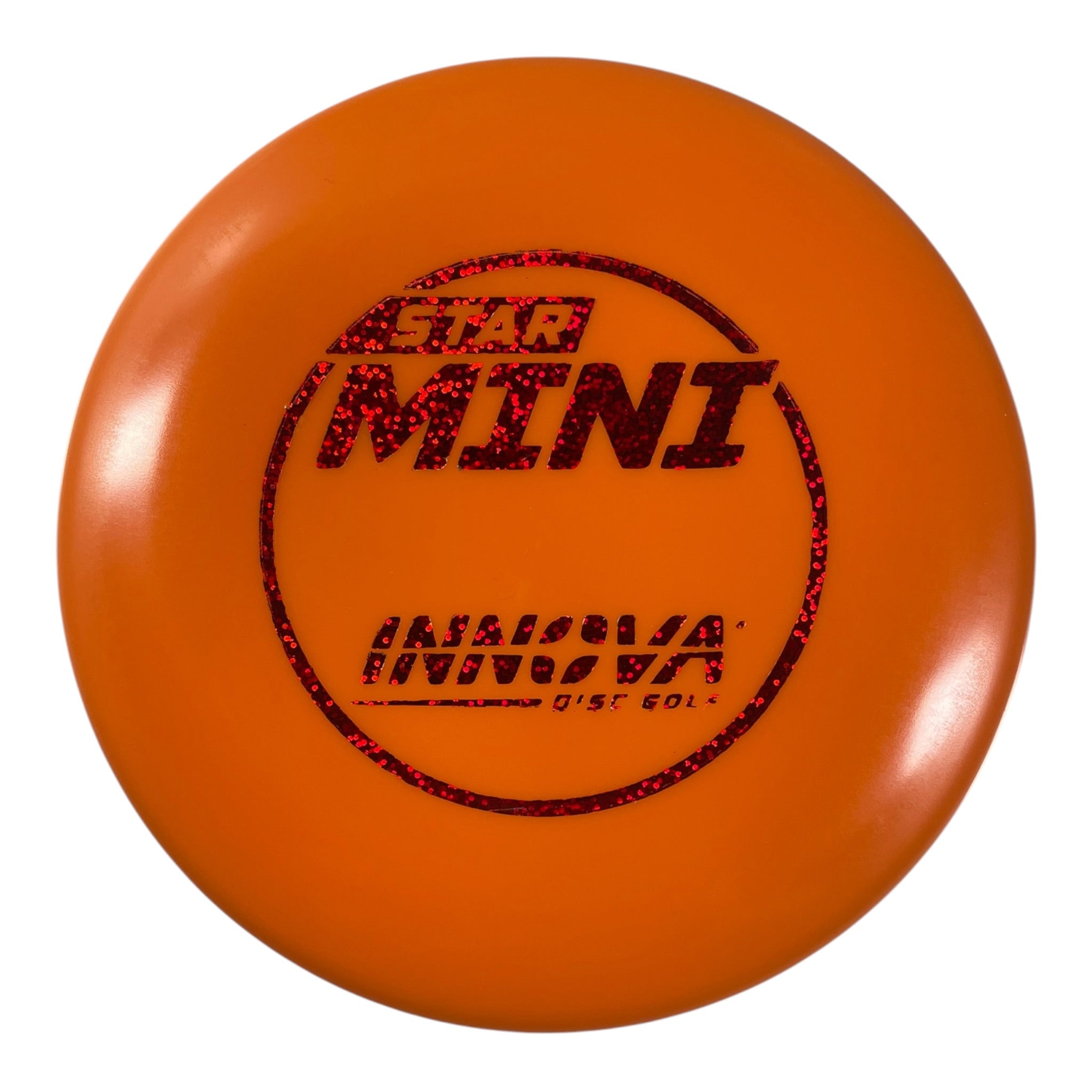 Innova Champion Discs Innova Star Mini Marker Disc | Orange/Red Sparkle Disc Golf