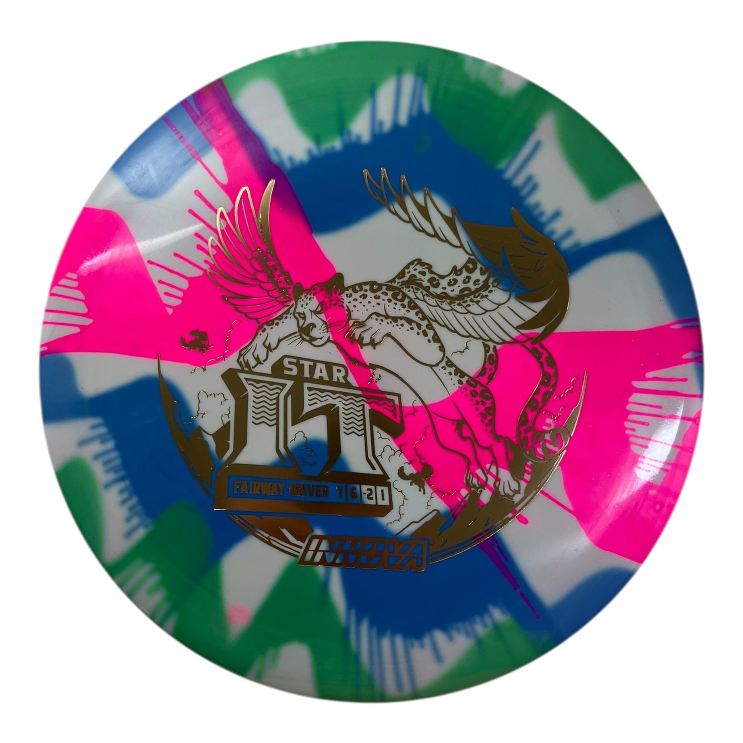 Innova Champion Discs IT | Star I-Dye | Neon Pink/Gold 168g Disc Golf