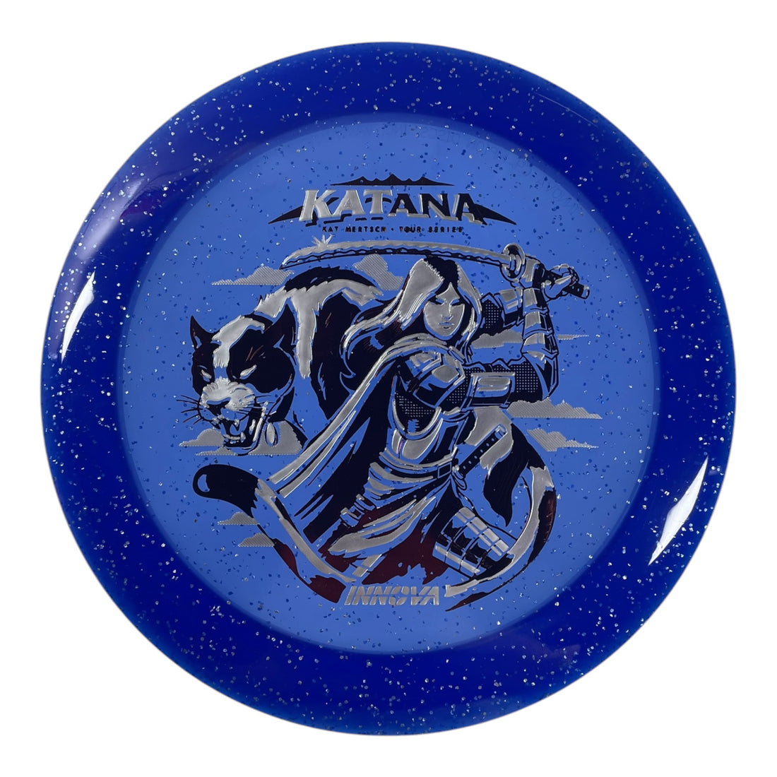 Innova Champion Discs Katana | Metal Flake Champion | Blue/Maroon 171g (Kat Mertsch) Disc Golf